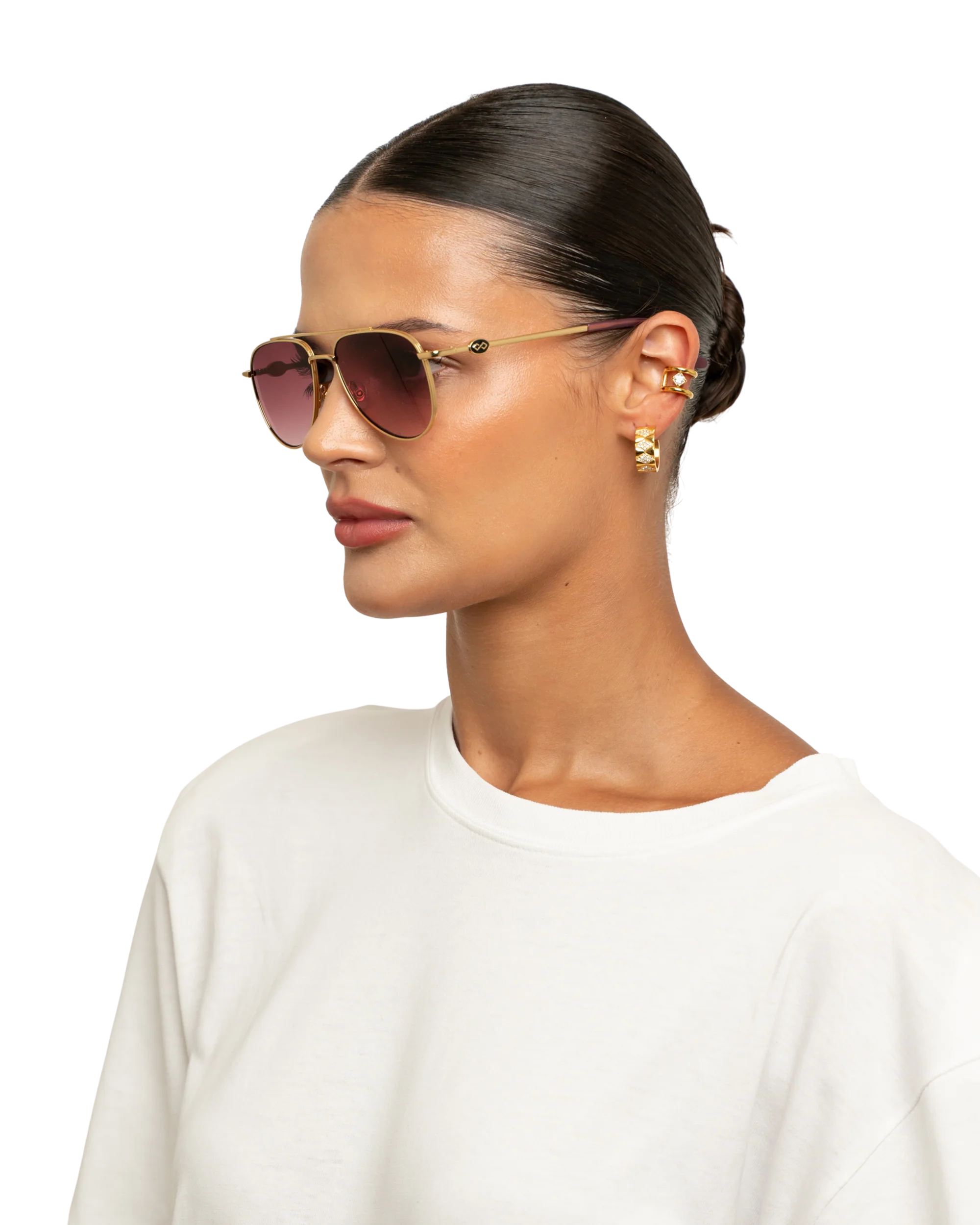 Aya - Pink Sunglasses - Image 4