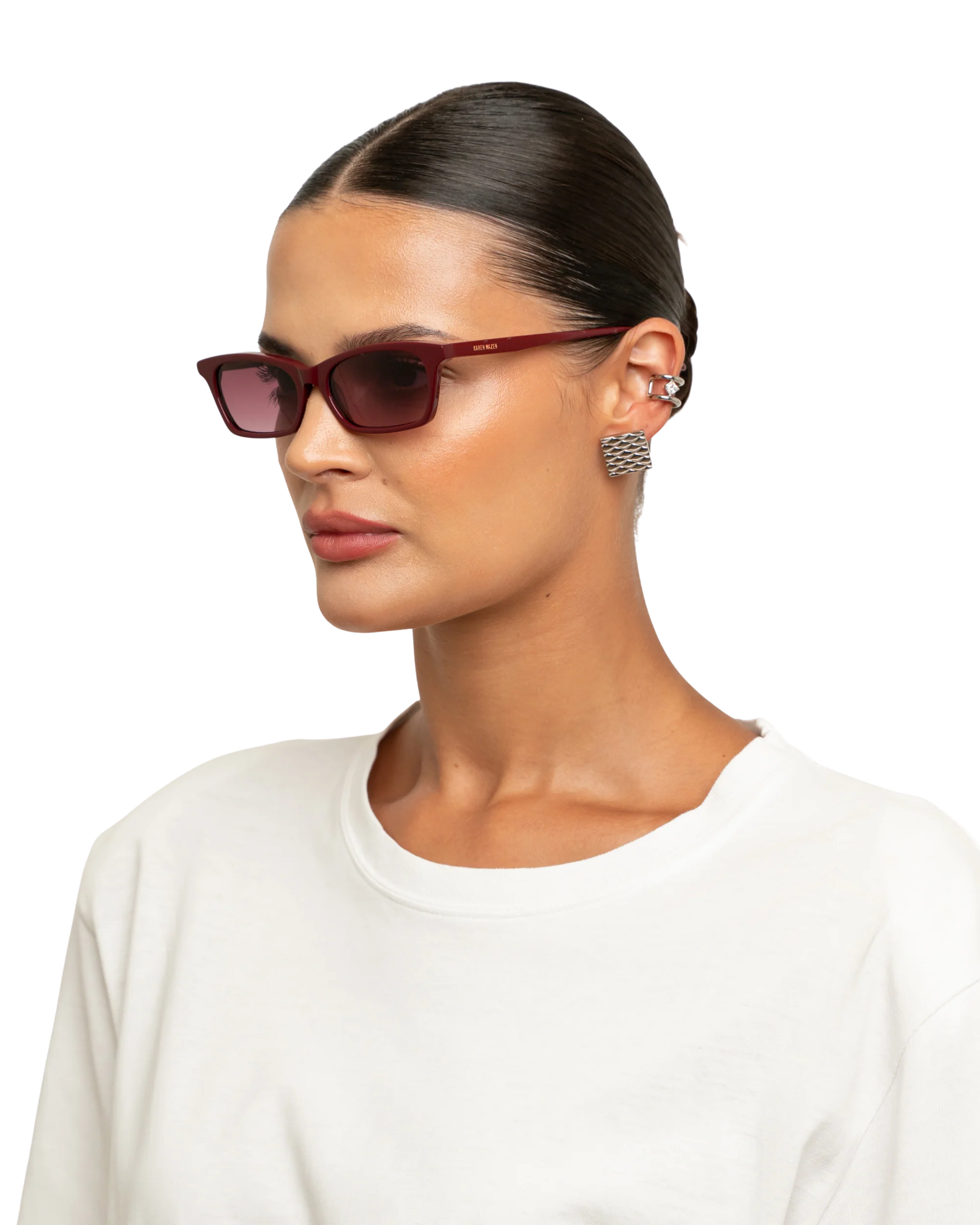 Billie - Burgundy Sunglasses - Image 4