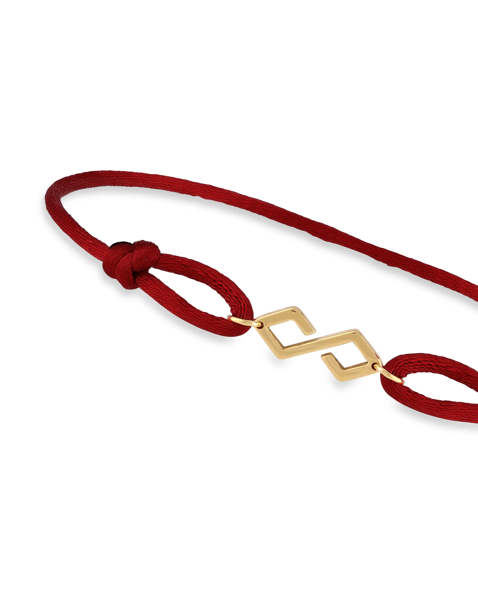 Bond Bracelet Gold - Burgundy - Image 2