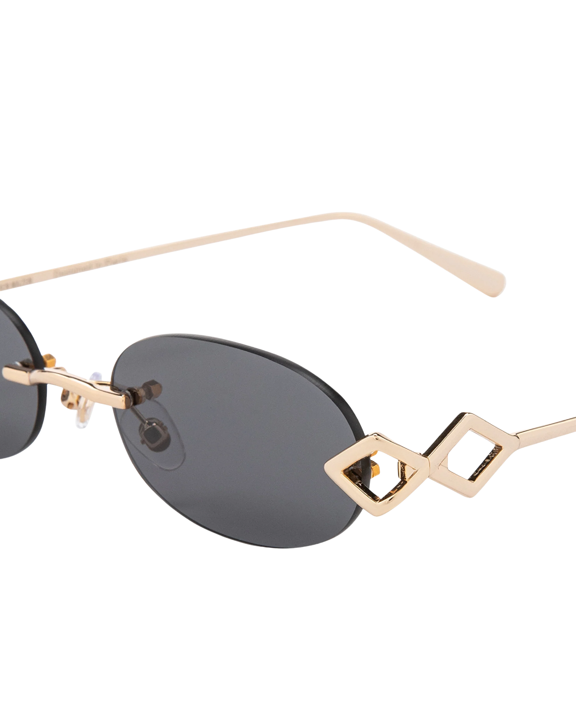 Cleo - Black on Gold Sunglasses - Image 3