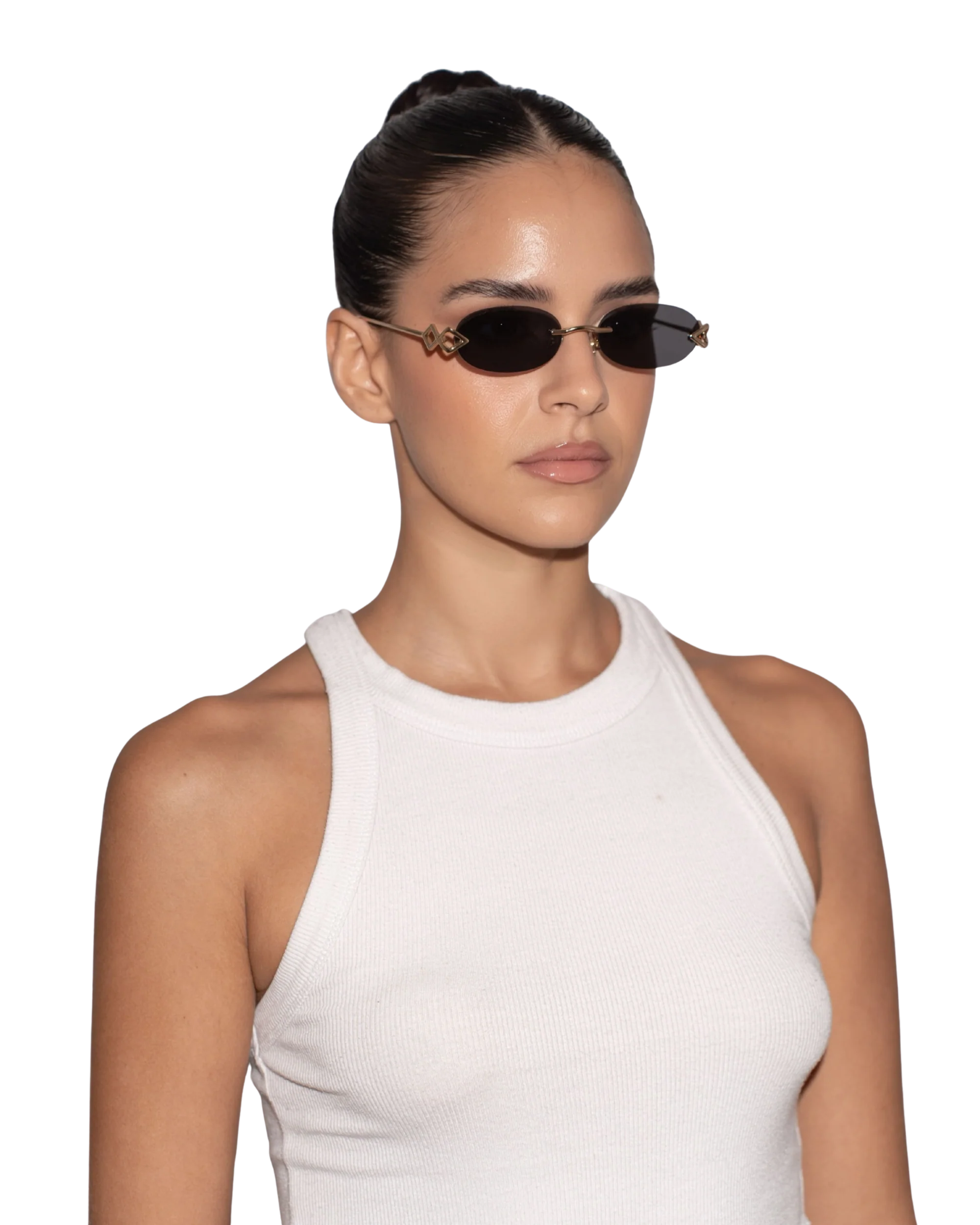 Cleo - Black on Gold Sunglasses - Image 4