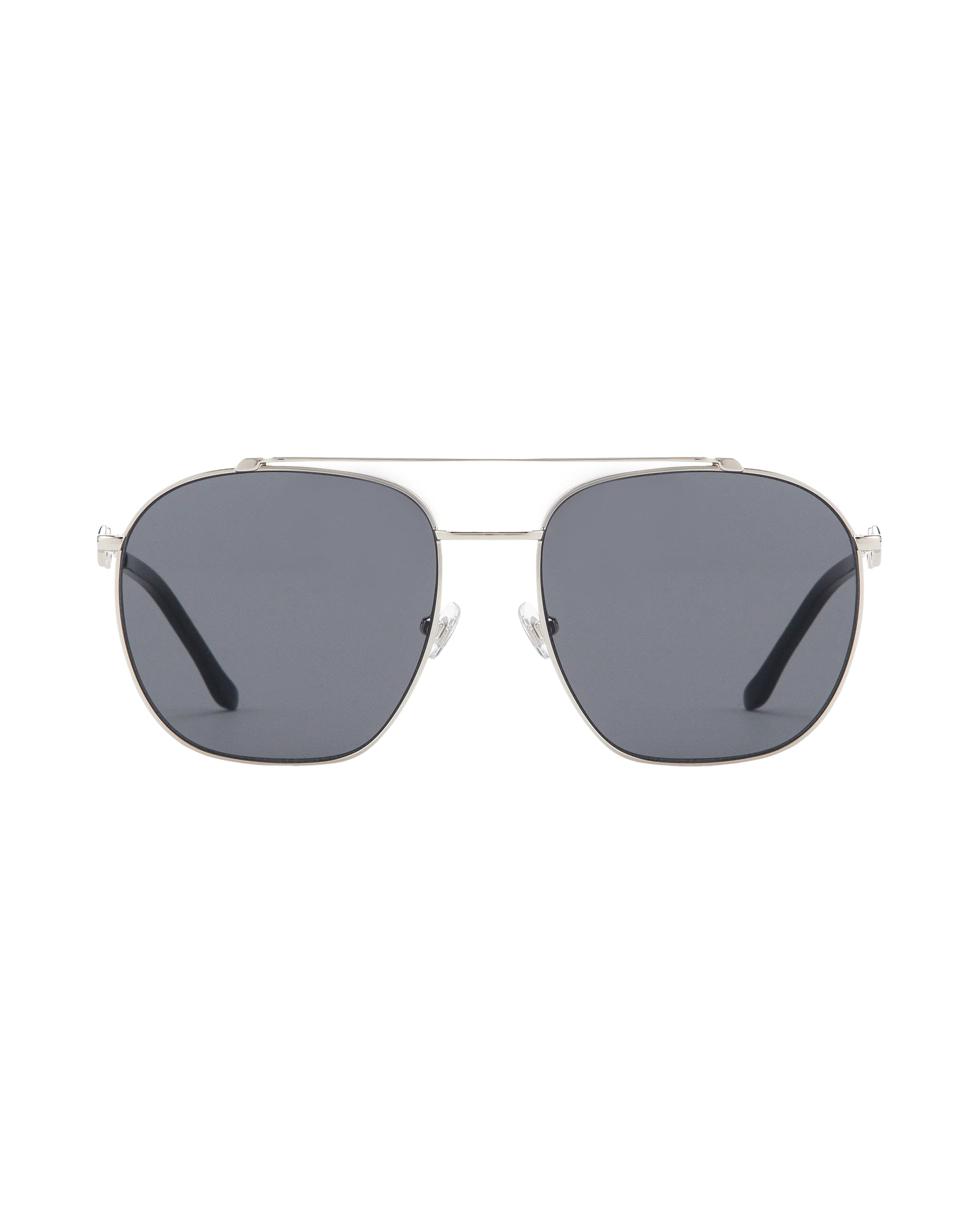 Ella - Black on Silver Sunglasses