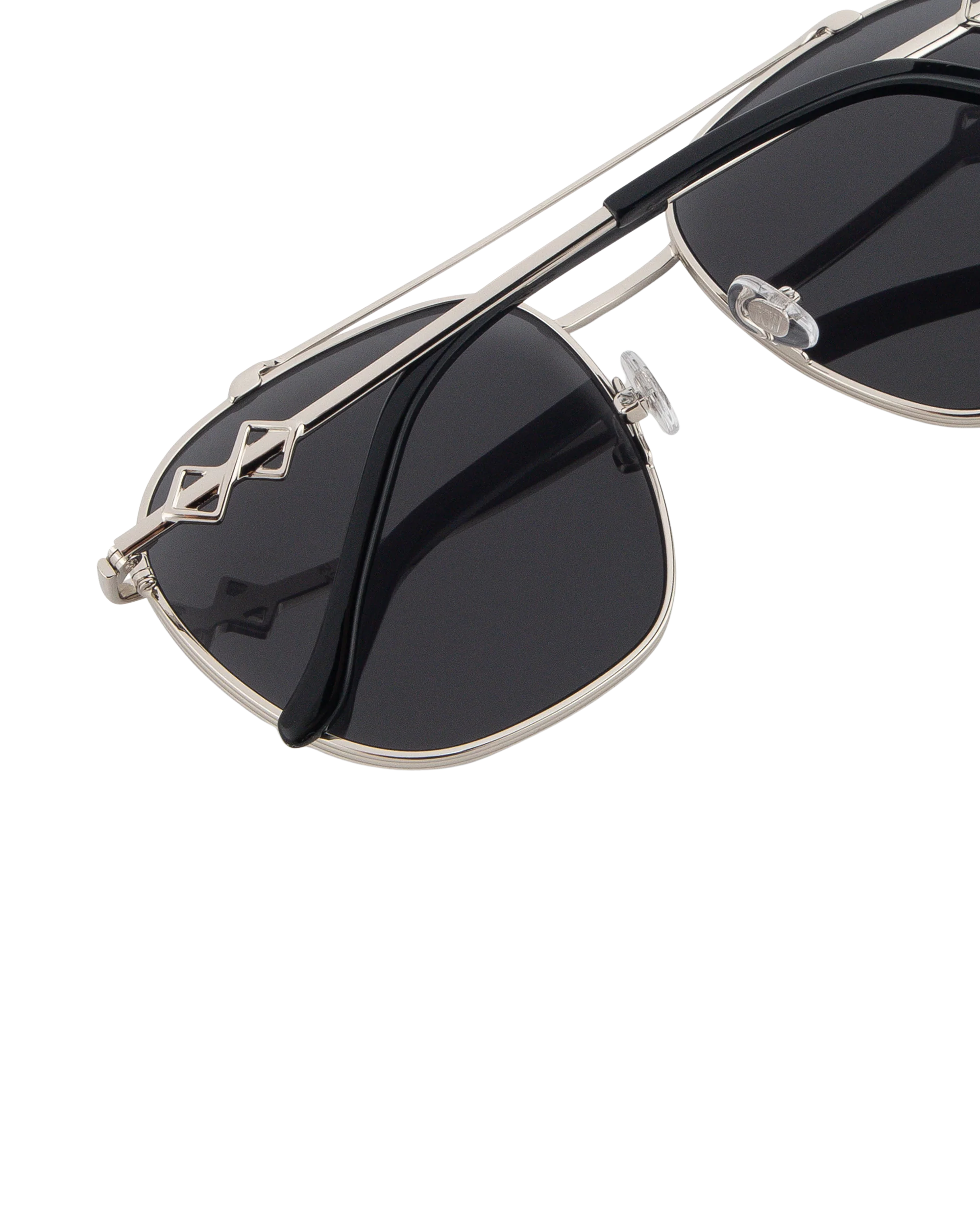 Ella - Black on Silver Sunglasses - Image 5