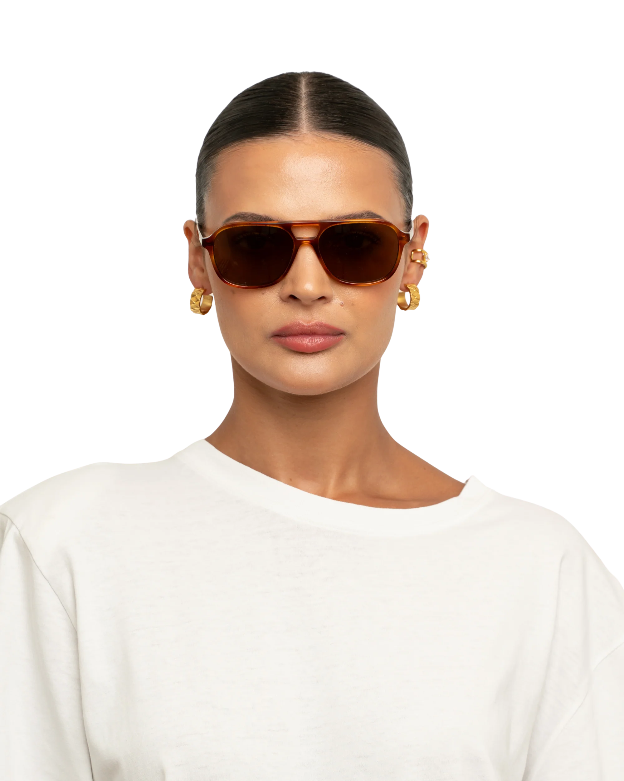 Elle - Honey Tortoise Sunglasses - Image 2