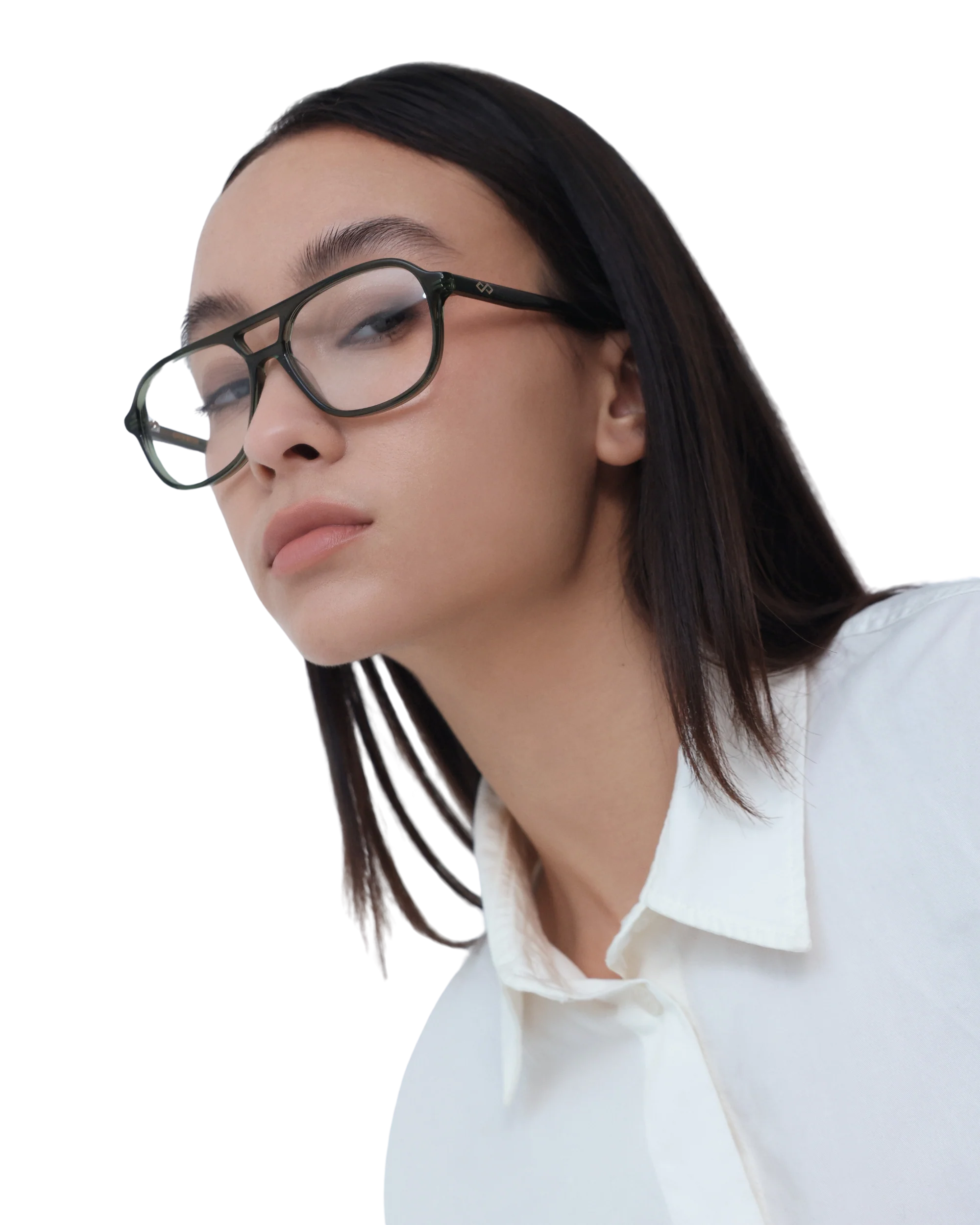 Elle - Olive Eyeglasses - Image 2