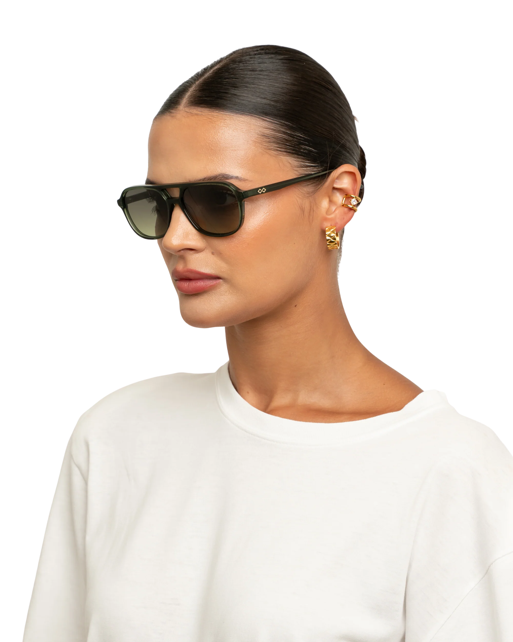 Elle - Olive Sunglasses - Image 4