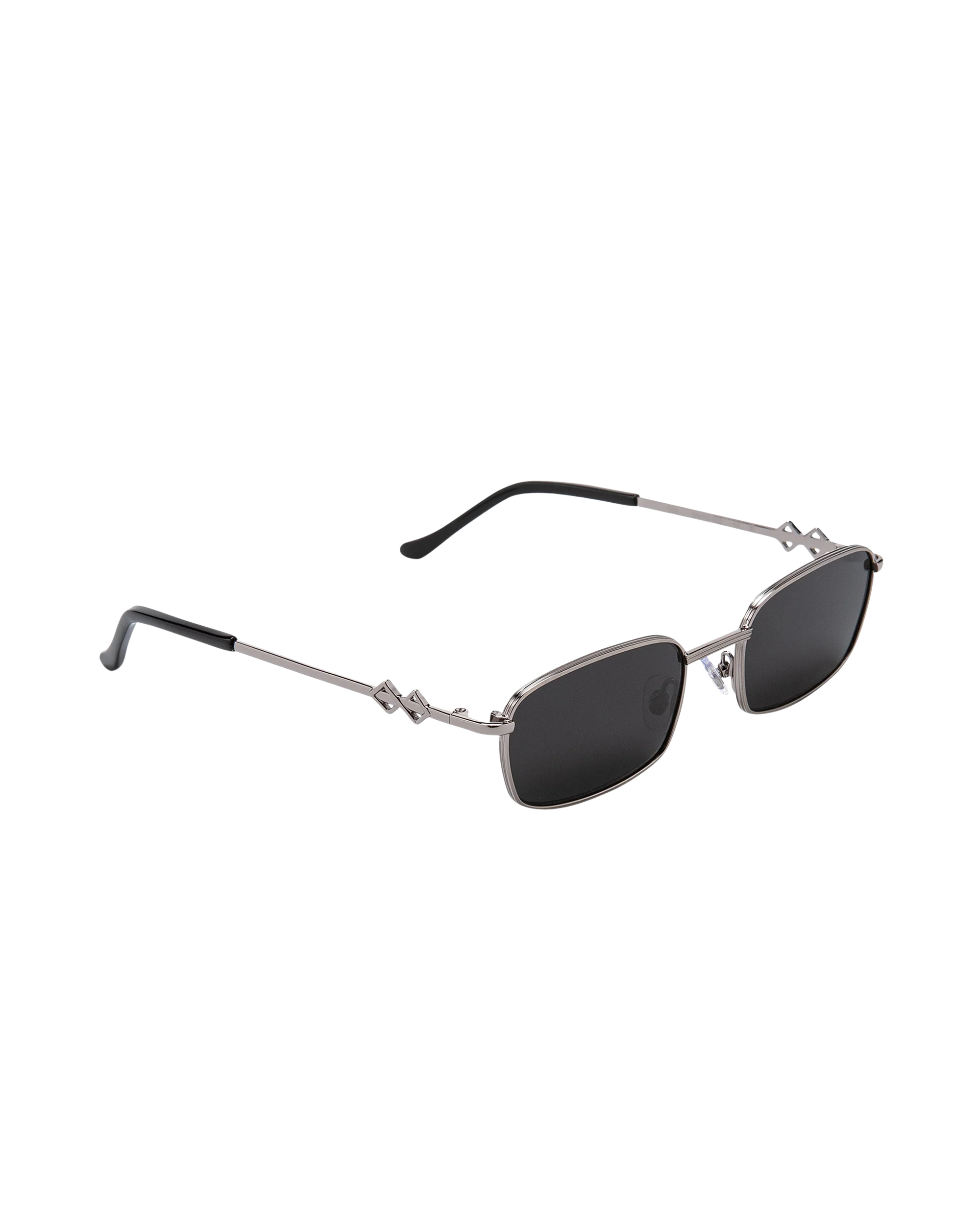 Ellis - Black on Silver Sunglasses - Image 3