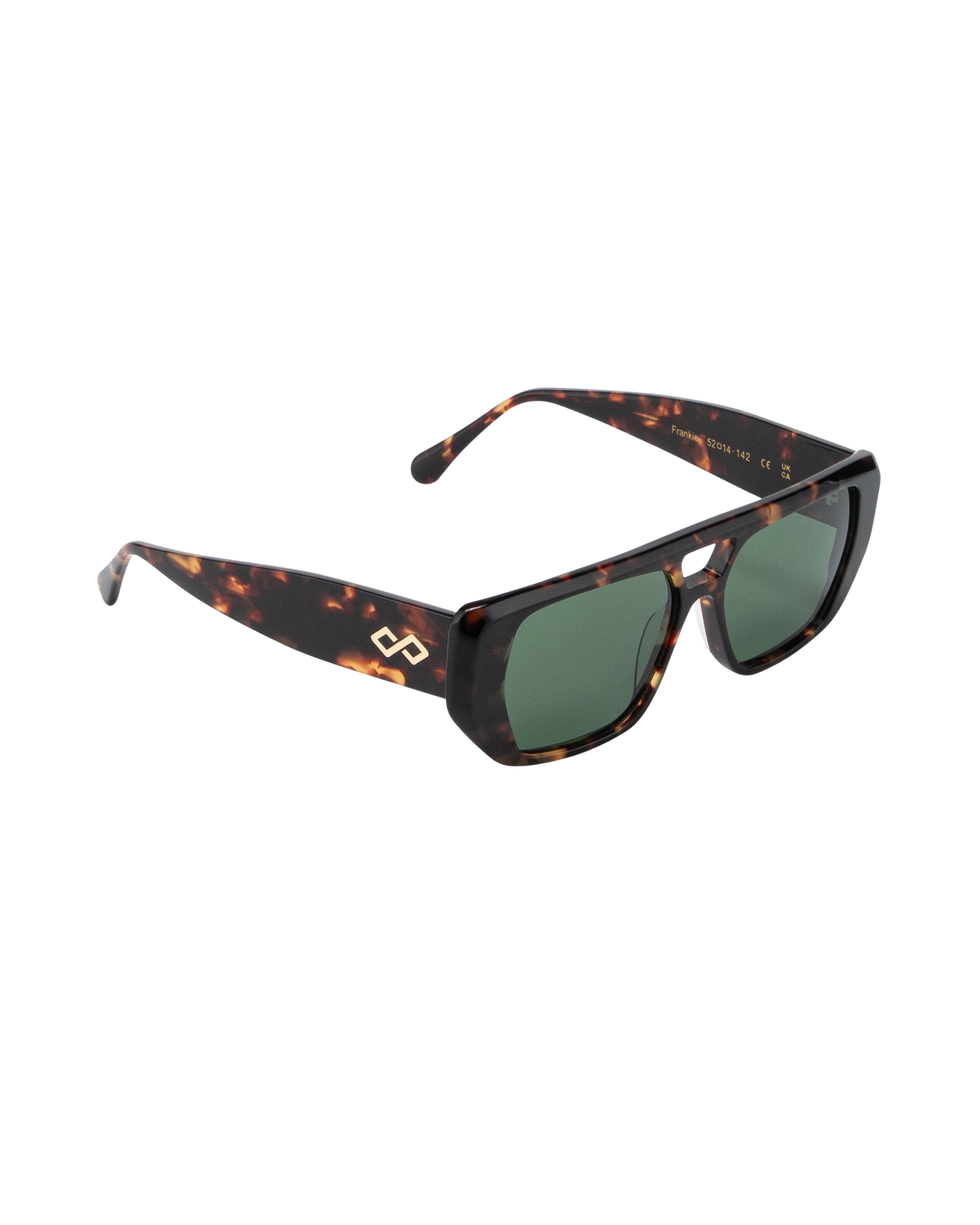 Frankie - Green on Tortoise Sunglasses - Image 3