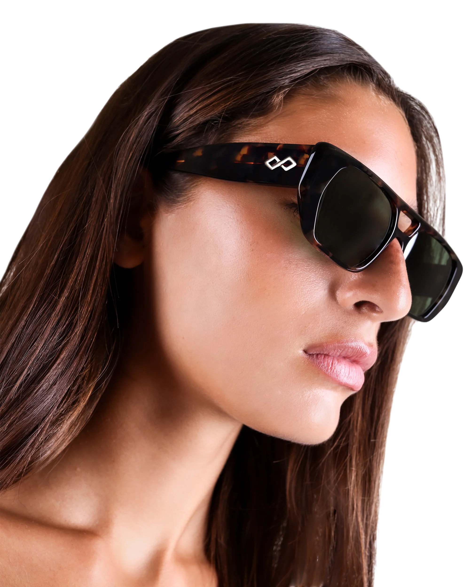 Frankie - Green on Tortoise Sunglasses - Image 4