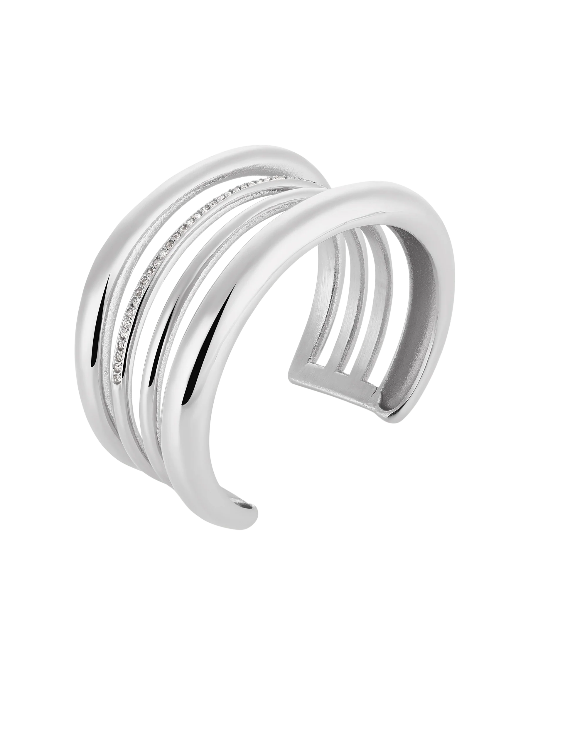 Halo Bangle - Silver - Image 4