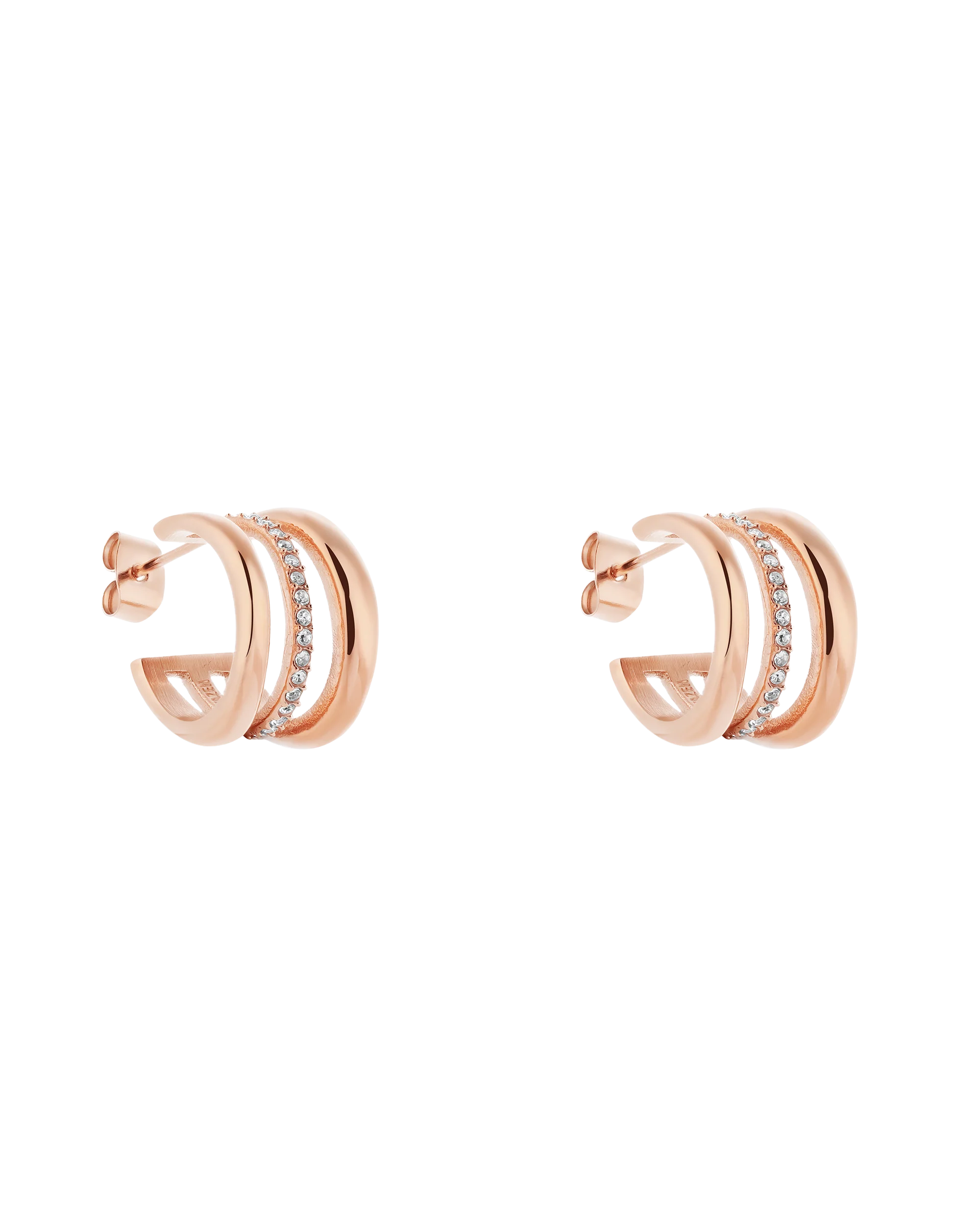 Halo Earrings - Rose Gold - Image 3