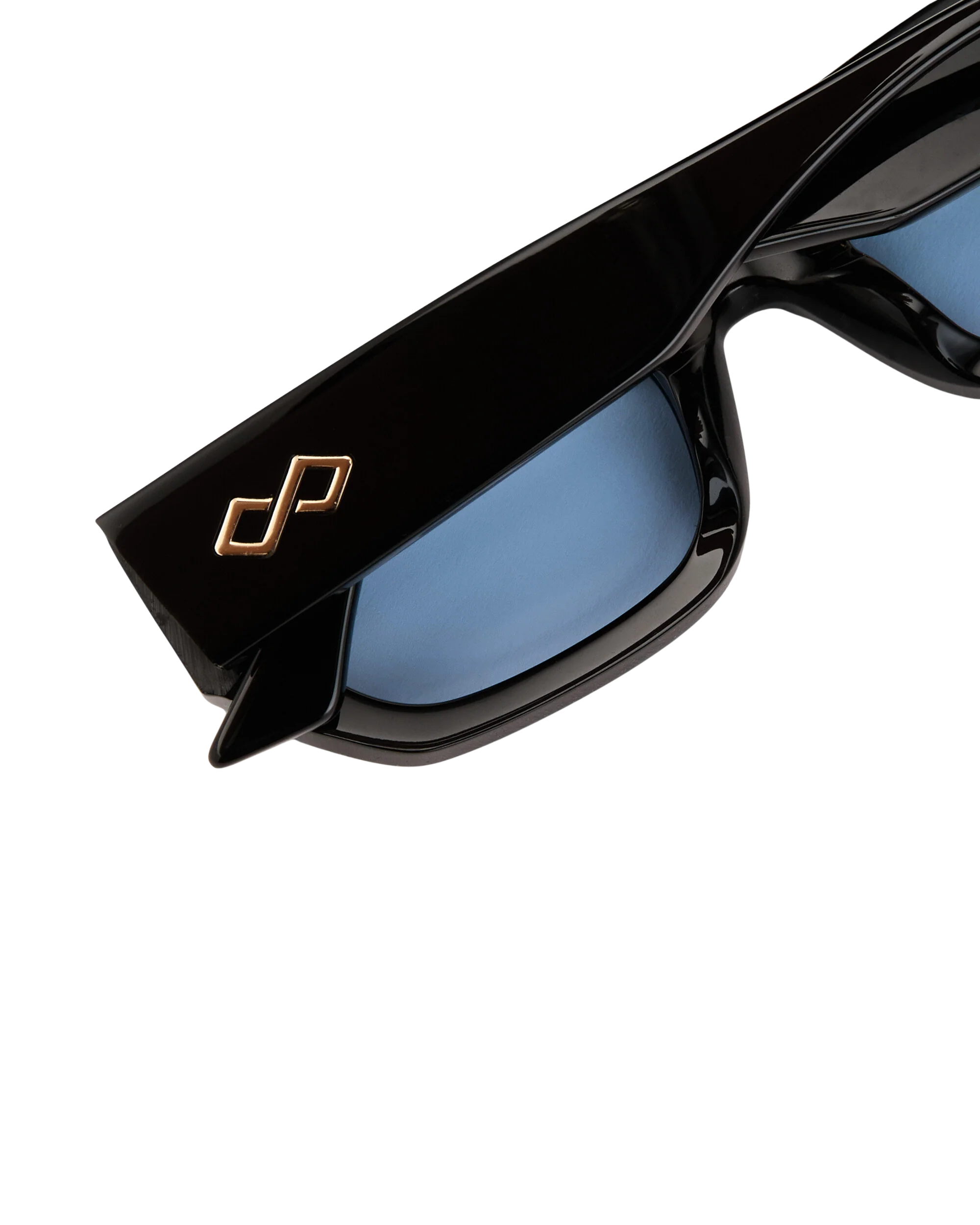 Ivy - Blue on Black Sunglasses - Image 5
