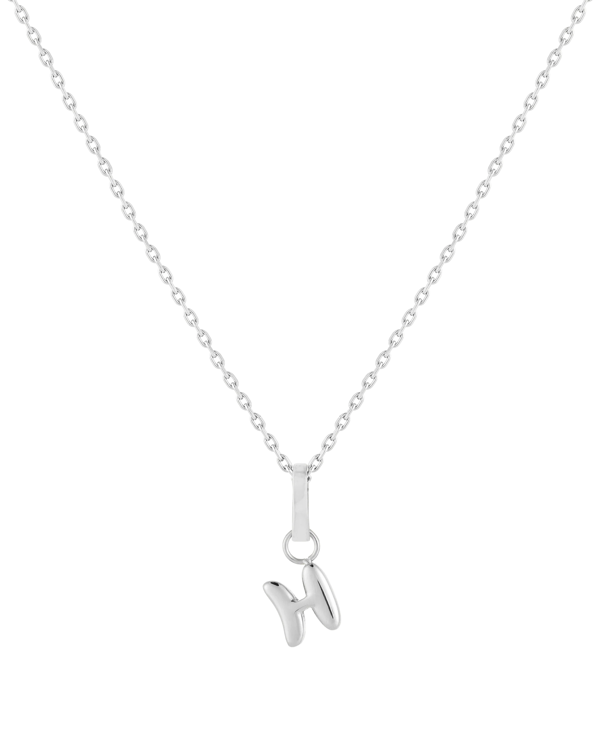 Love Letter Charm H - Silver - Image 3