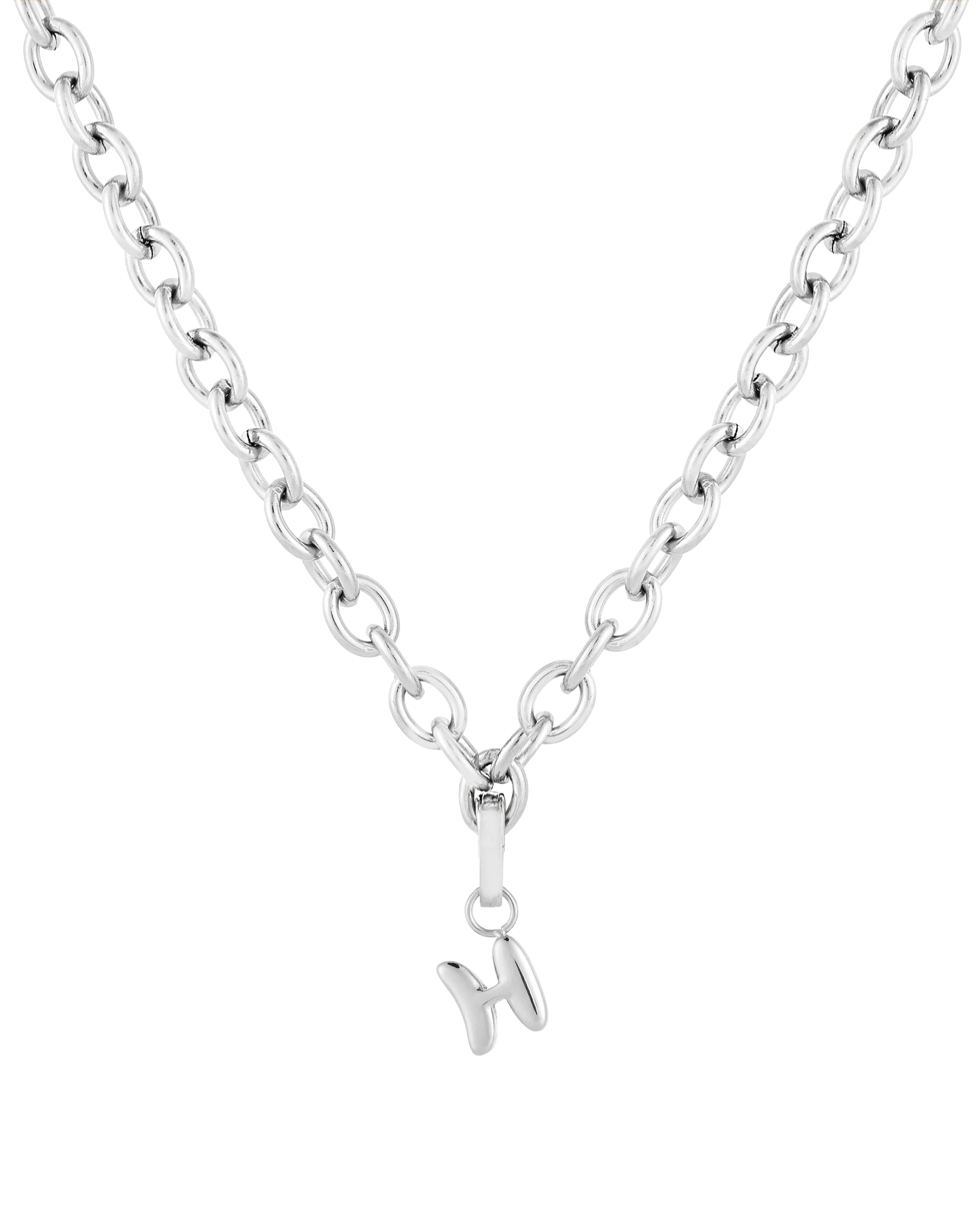 Love Letter Charm H - Silver - Image 5