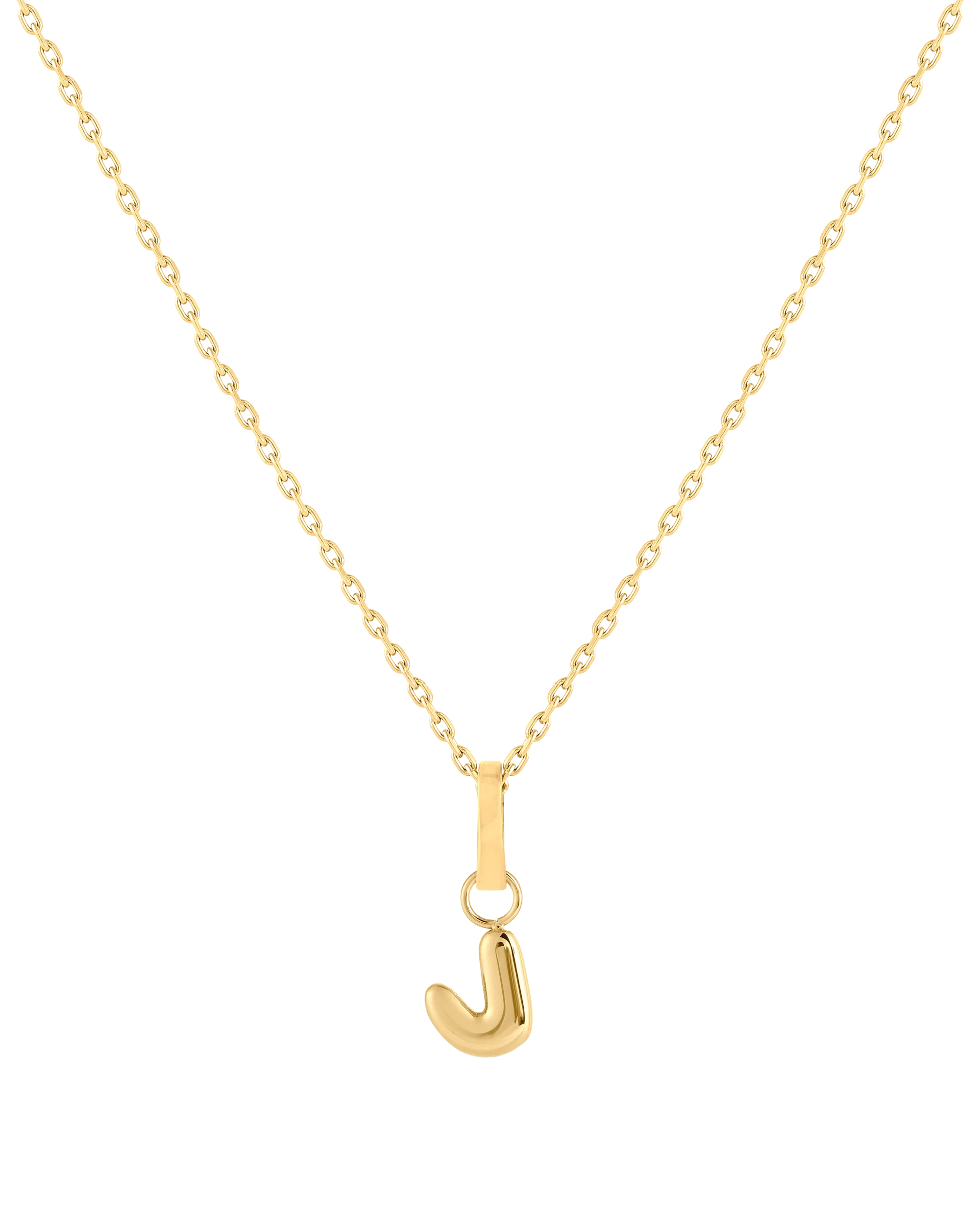 Love Letter Charm J - Gold - Image 3