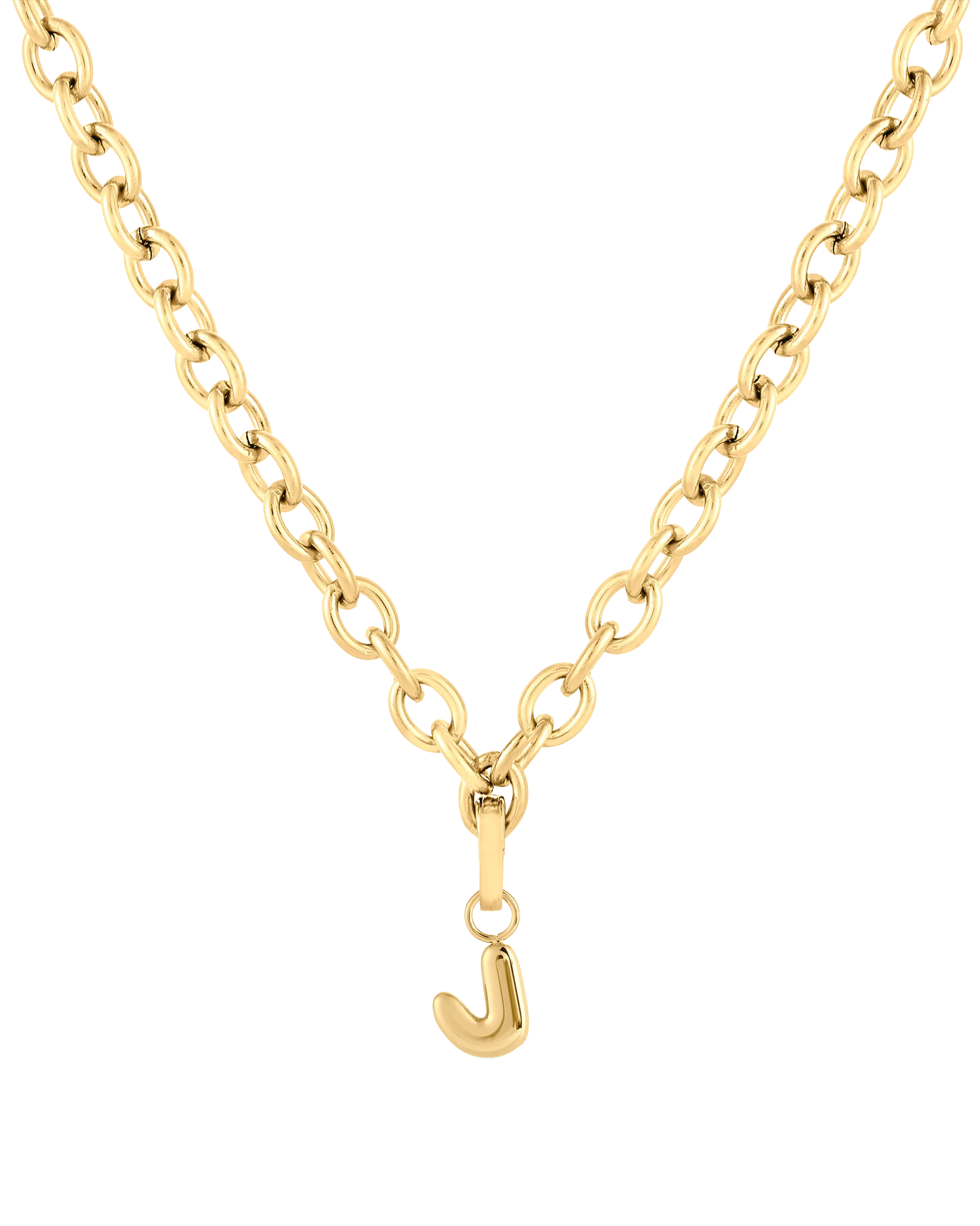 Love Letter Charm J - Gold - Image 5