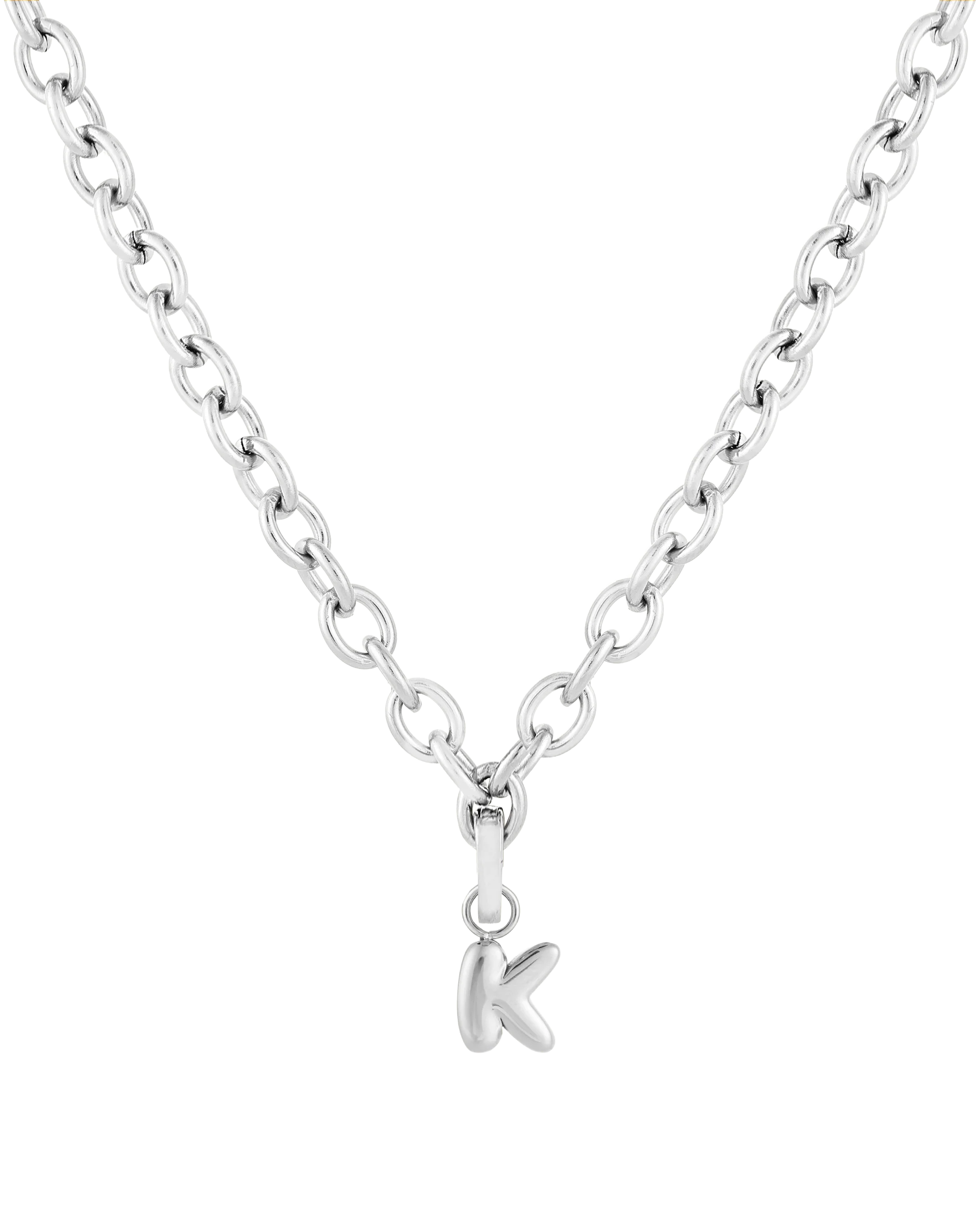 Love Letter Charm K - Silver - Image 5