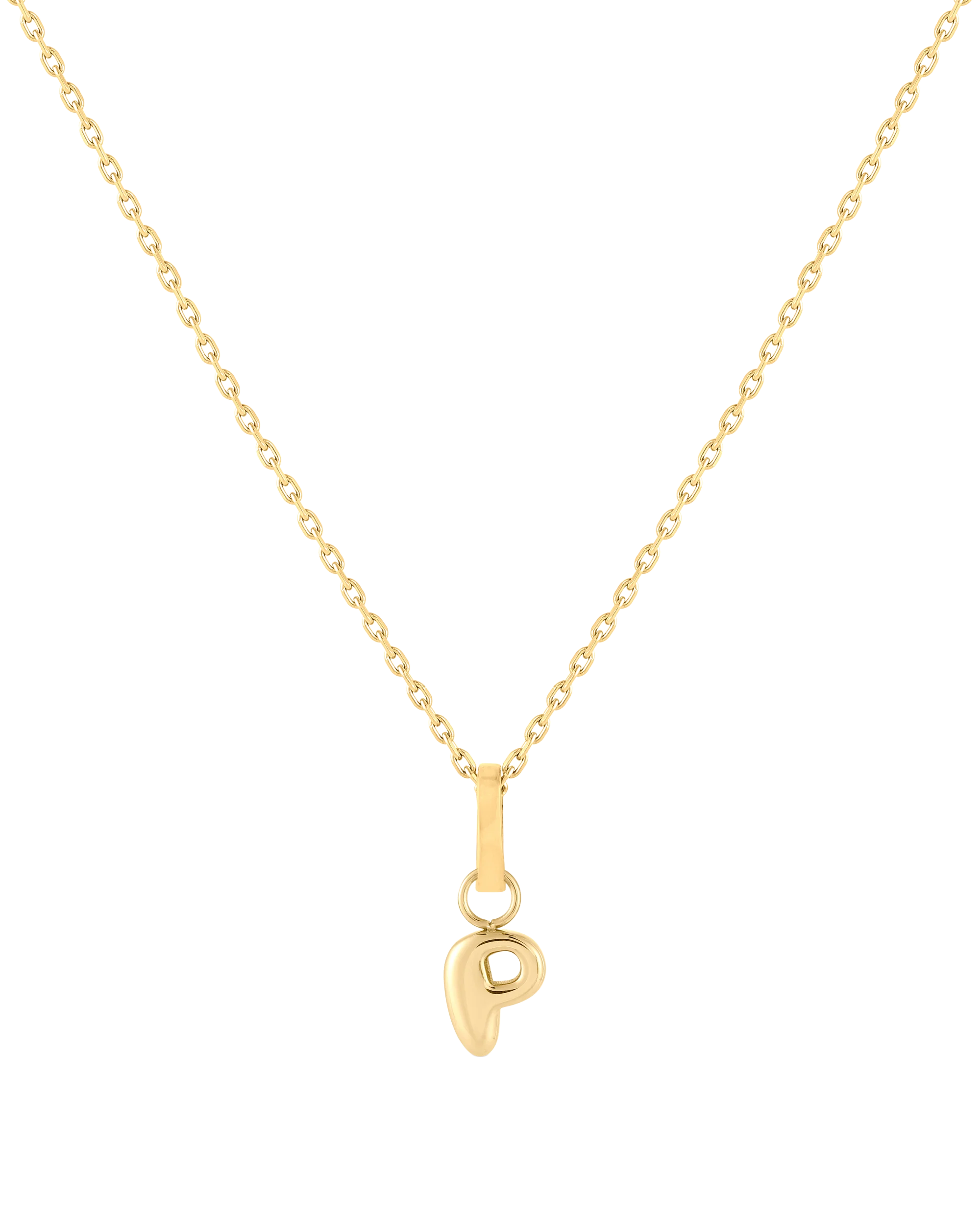 Love Letter Charm P - Gold - Image 3