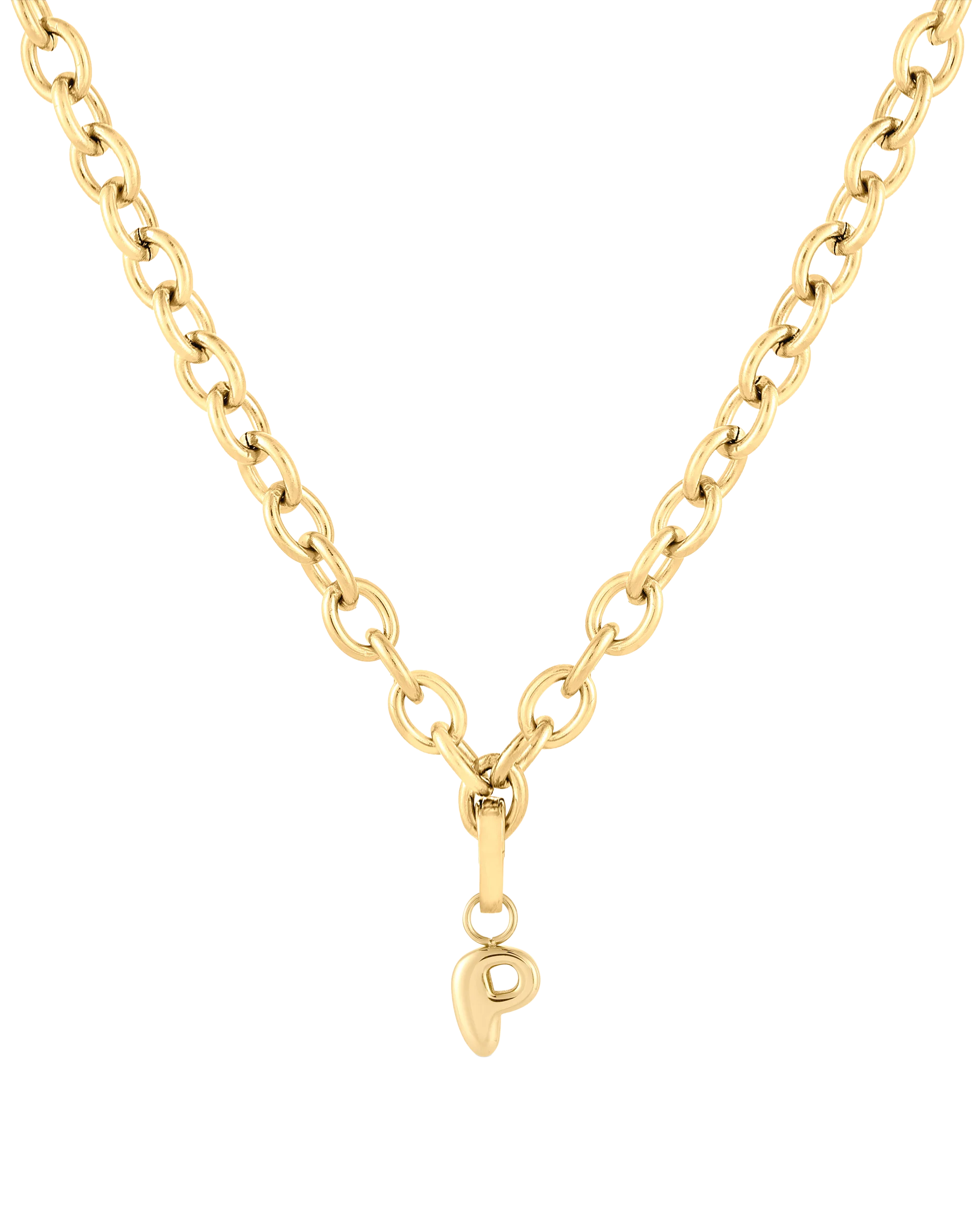 Love Letter Charm P - Gold - Image 5
