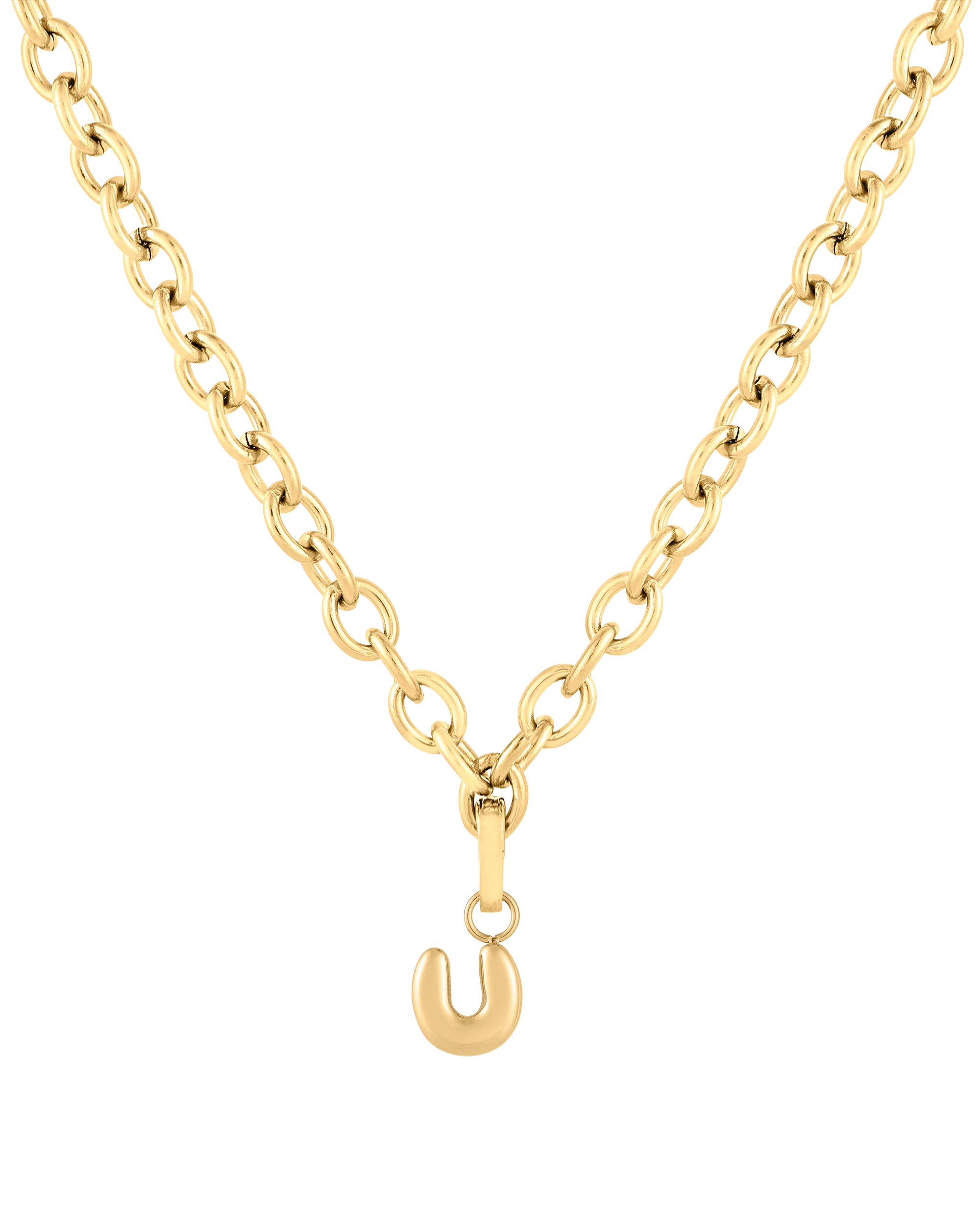 Love Letter Charm U - Gold - Image 5