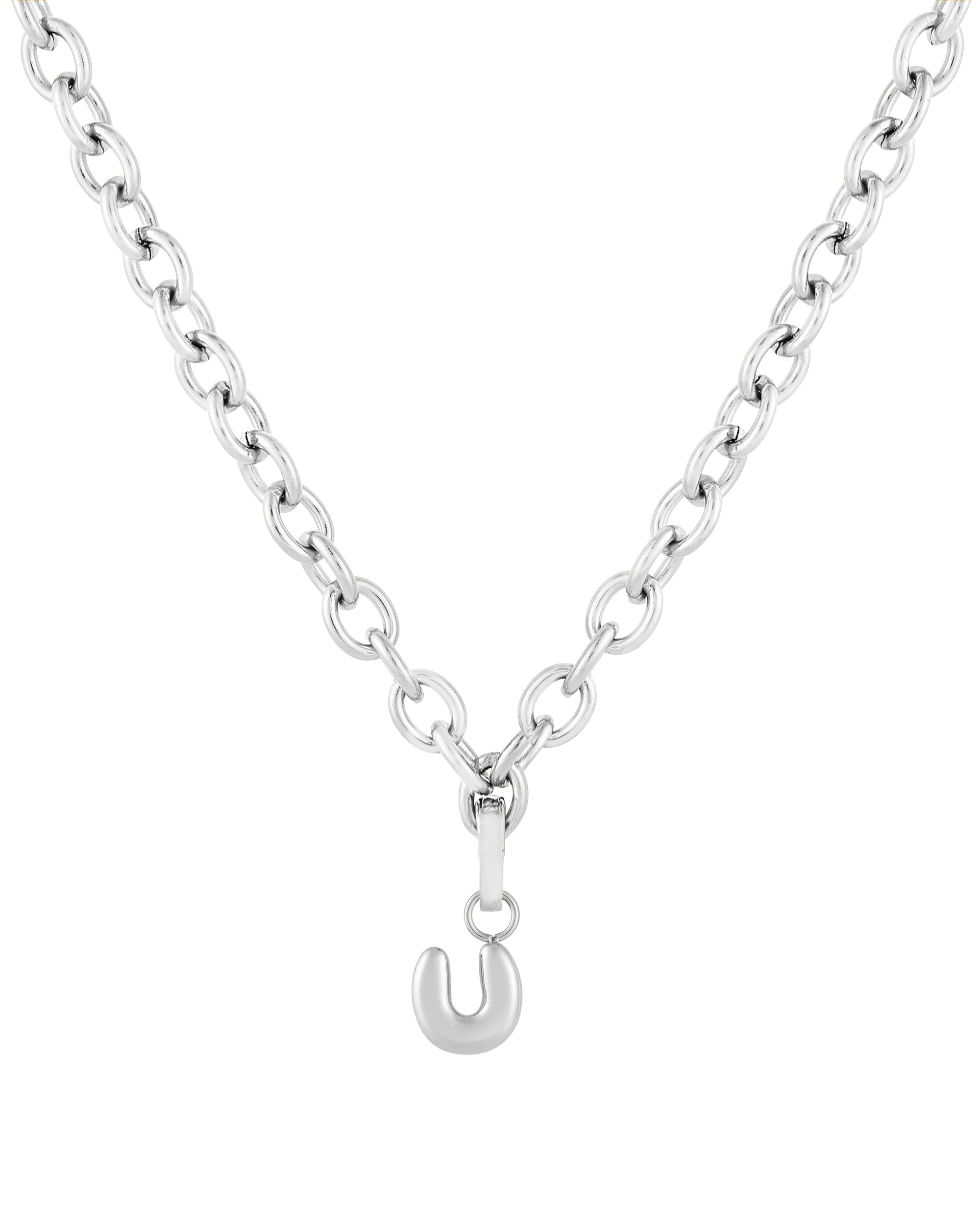Love Letter Charm U - Silver - Image 5