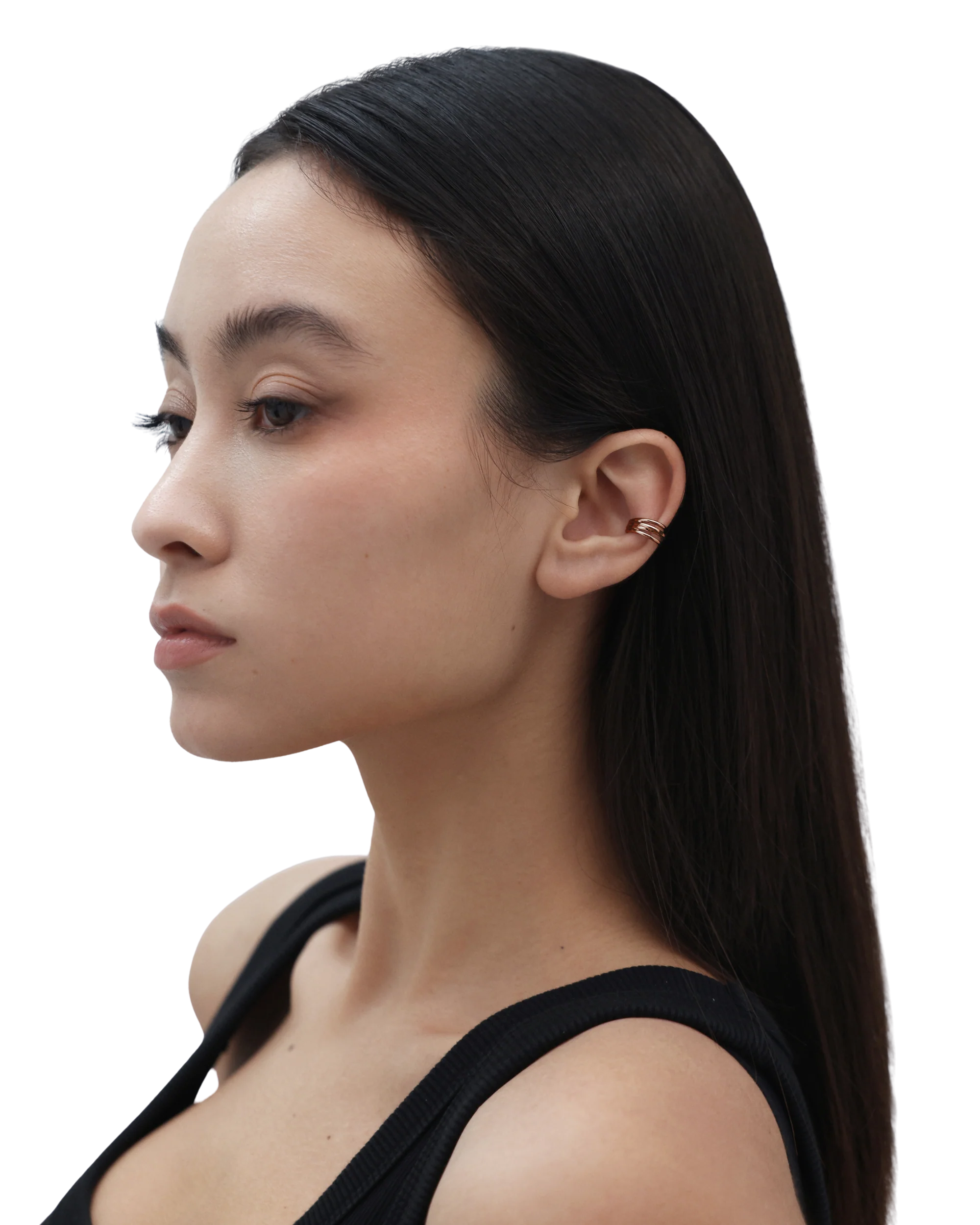 Muse Cuff Earrings - Rose Gold - Image 2