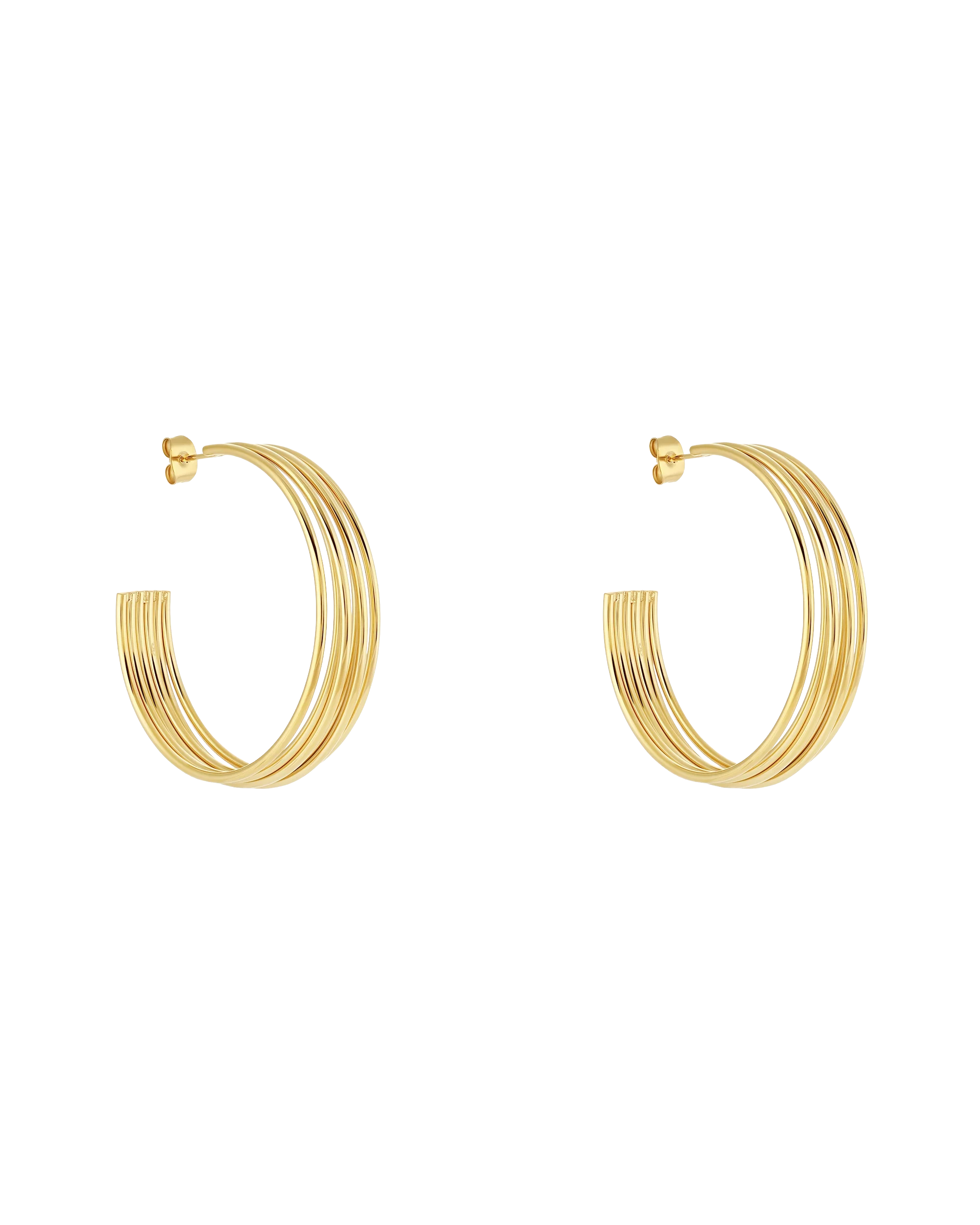 Muse Hoop (L) Earrings - Gold - Image 3