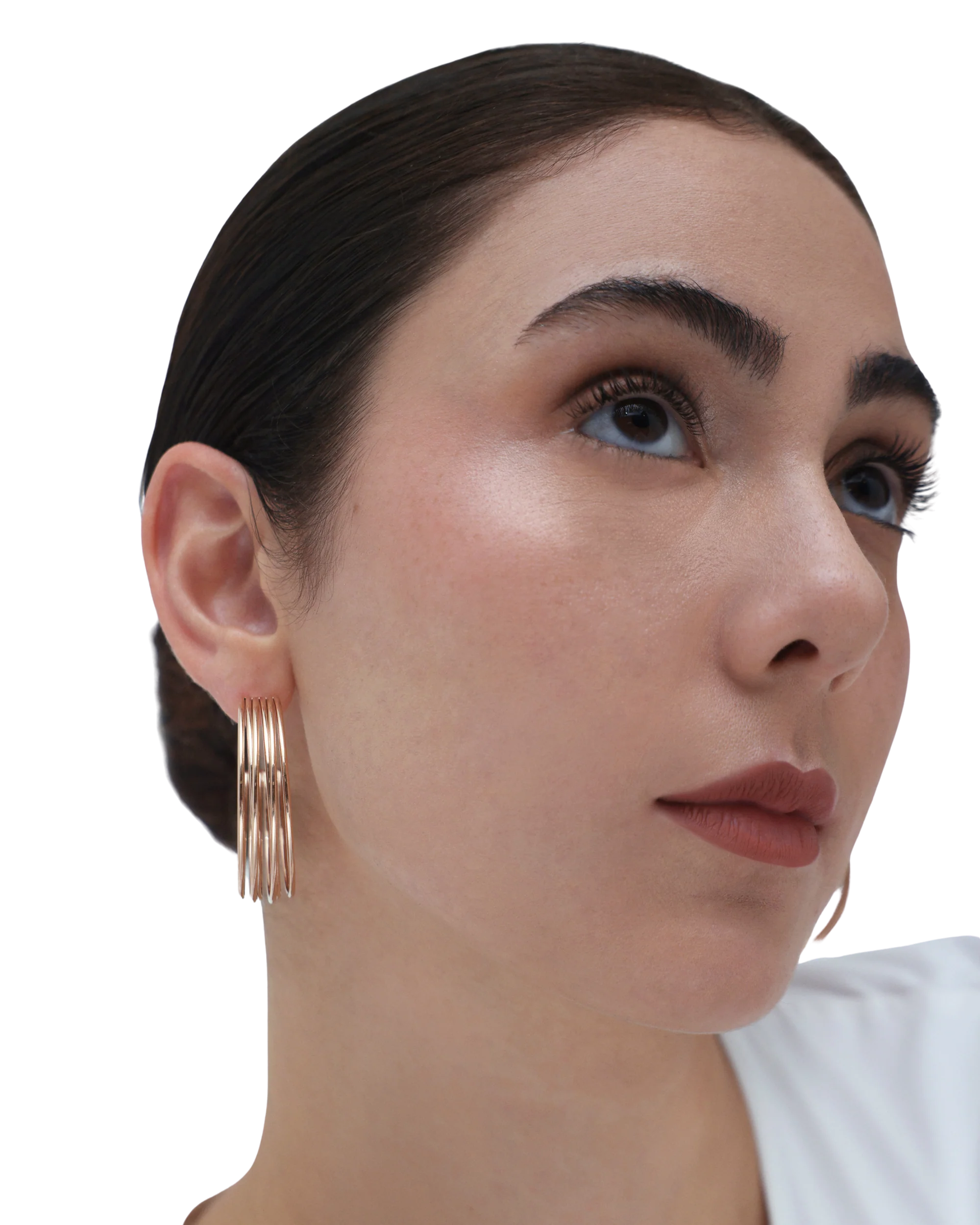Muse Hoop (L) Earrings - Rose Gold - Image 4