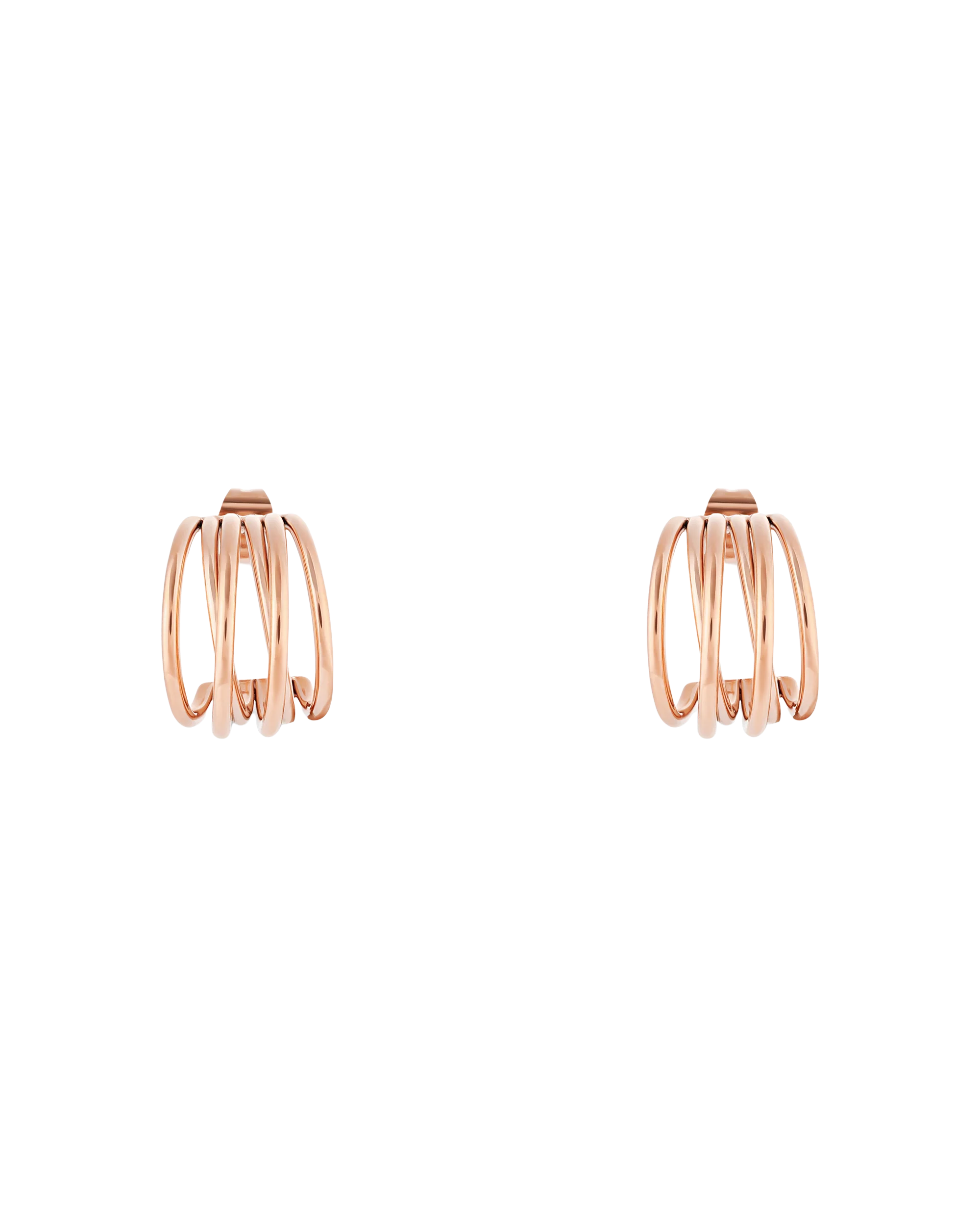 Muse Hoop (S) Earrings - Rose Gold