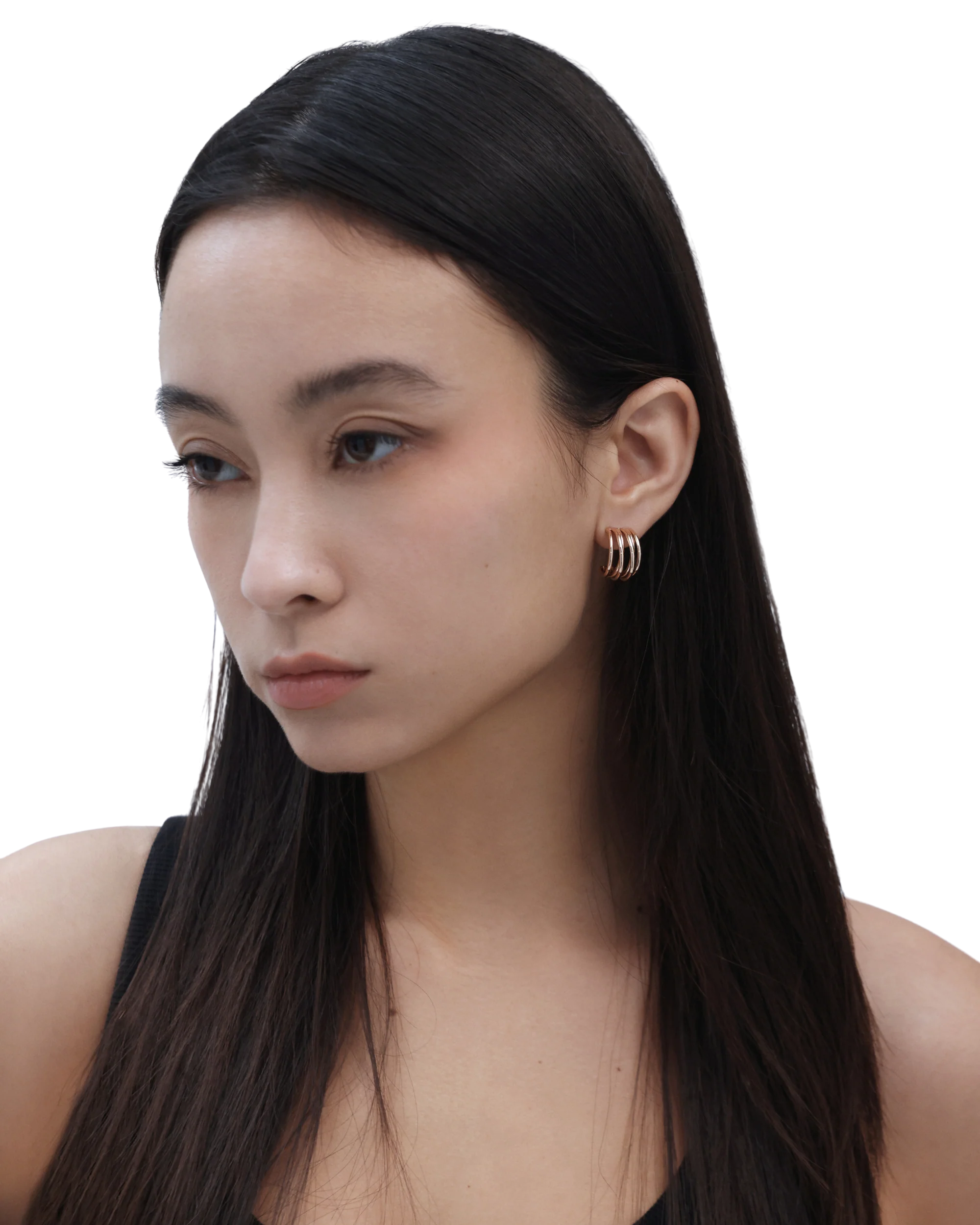 Muse Hoop (S) Earrings - Rose Gold - Image 2