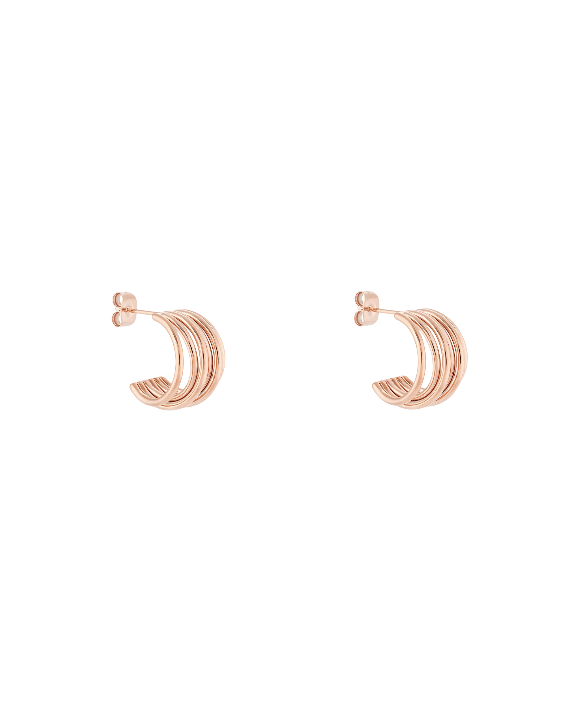 Muse Hoop (S) Earrings - Rose Gold - Image 3