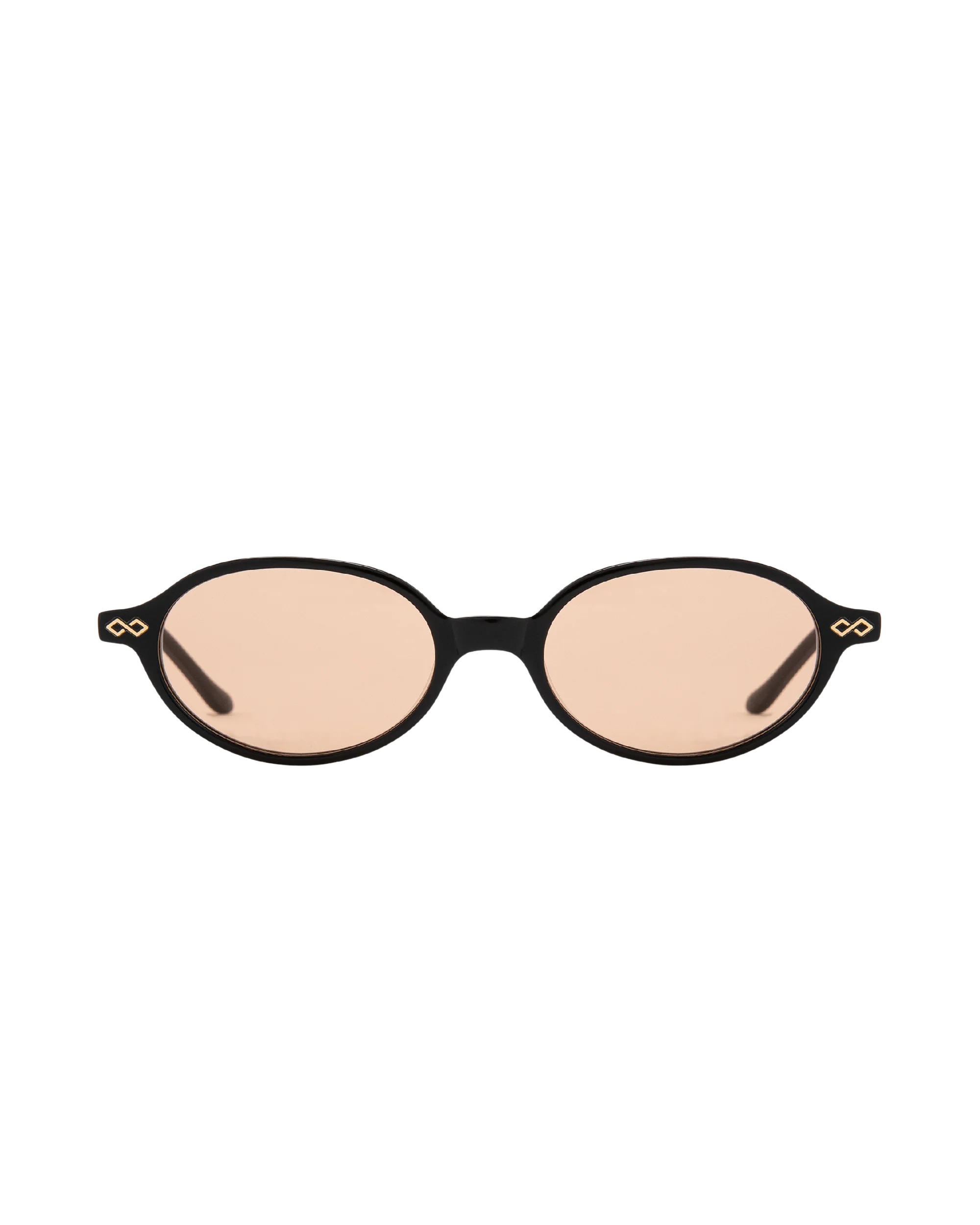 Noor - Orange on Black Sunglasses