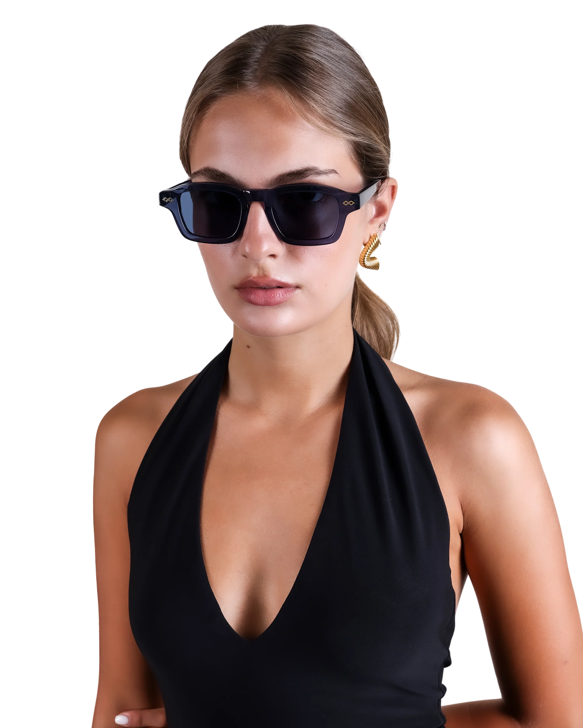 Nora - Navy Blue Sunglasses - Image 2
