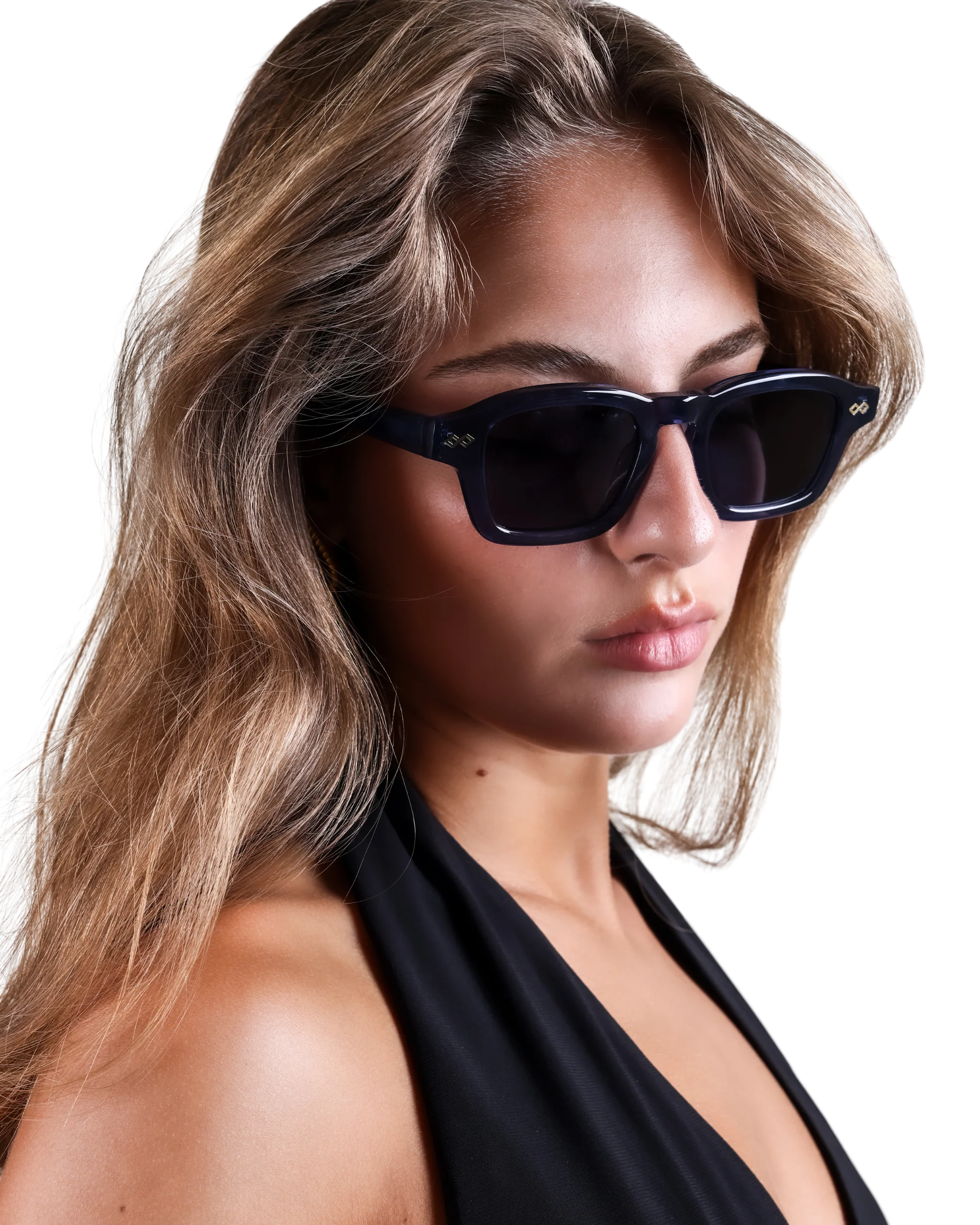 Nora - Navy Blue Sunglasses - Image 4