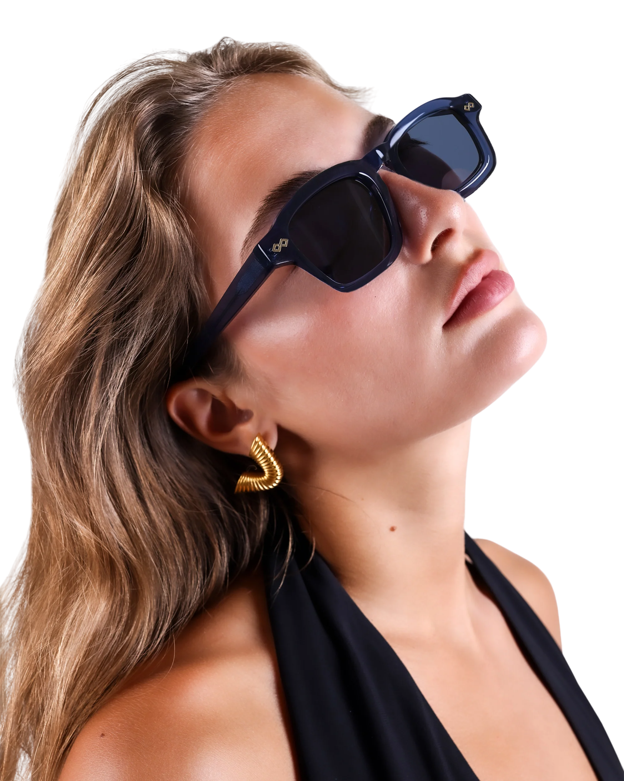 Nora - Navy Blue Sunglasses - Image 6