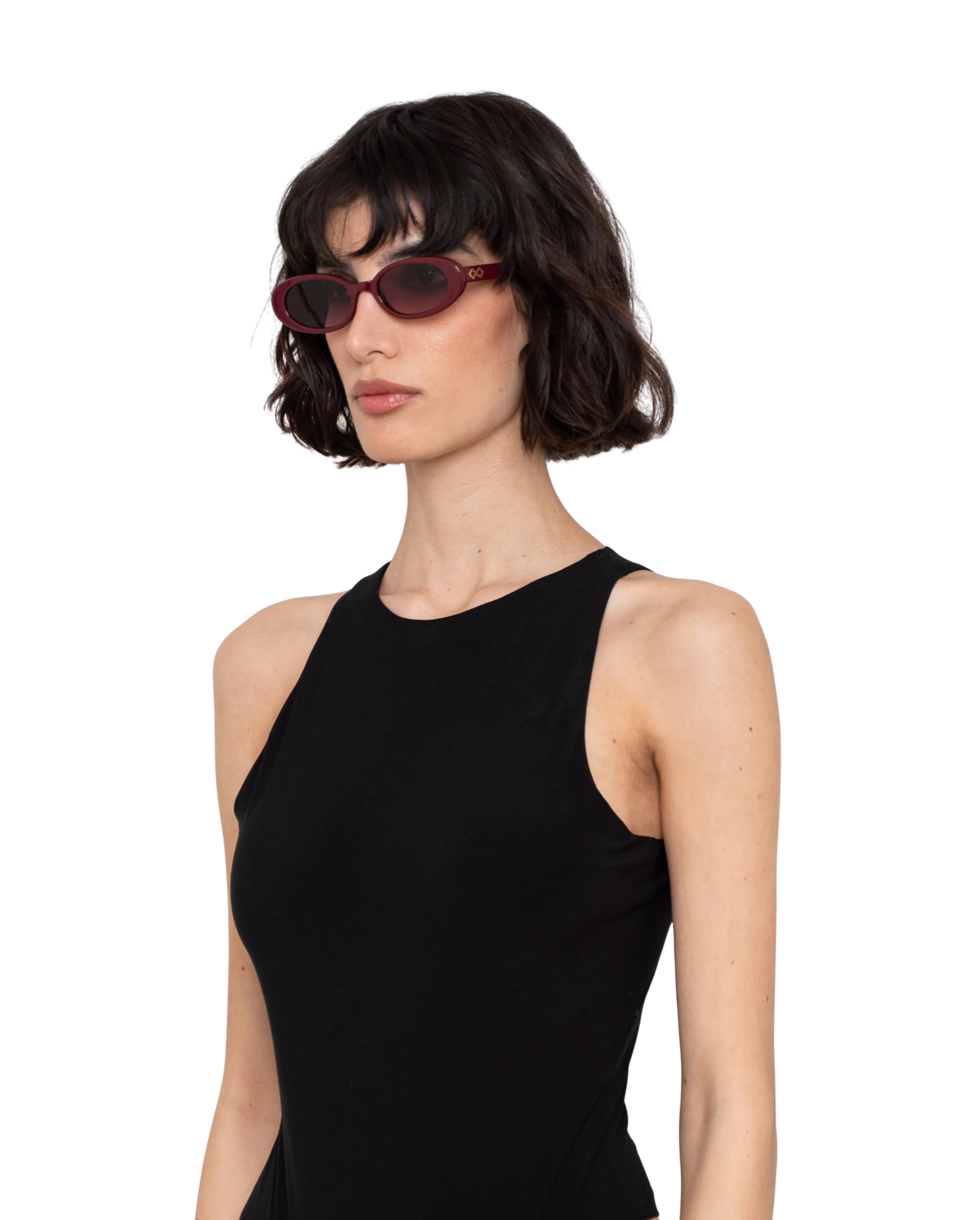 Olivia - Burgundy Sunglasses - Image 4