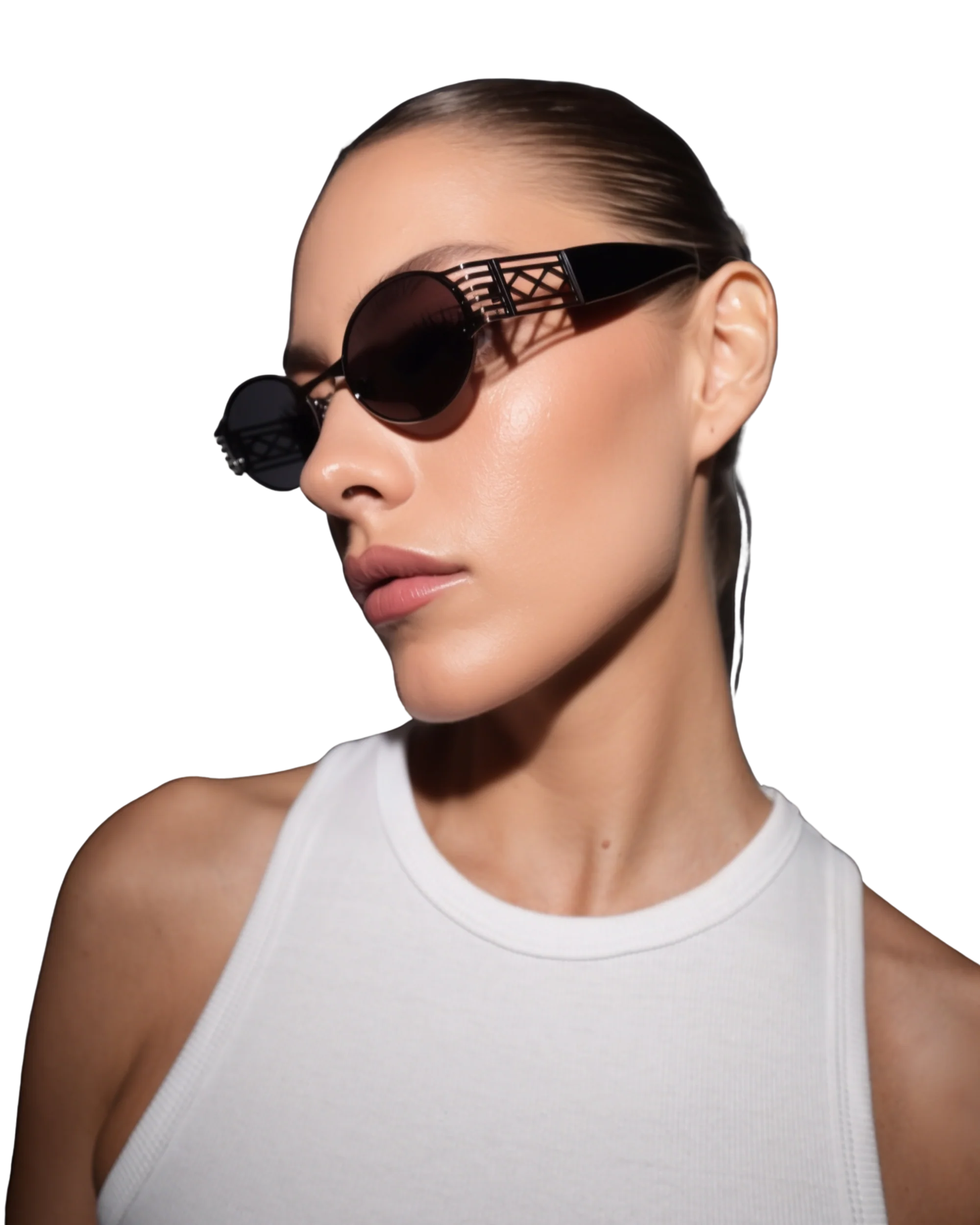Pam - Black on Silver Sunglasses - Image 3