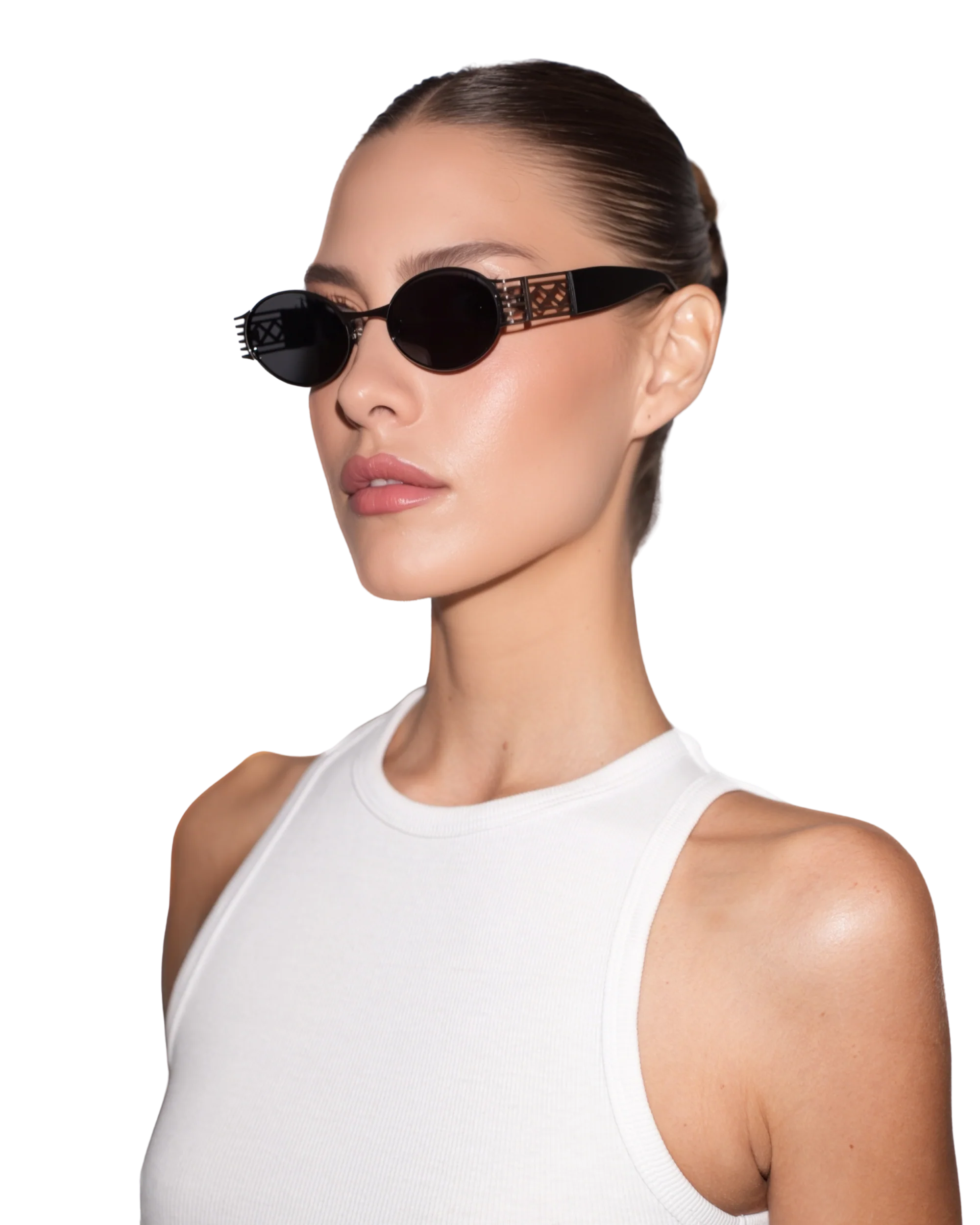 Pam - Black on Silver Sunglasses - Image 4