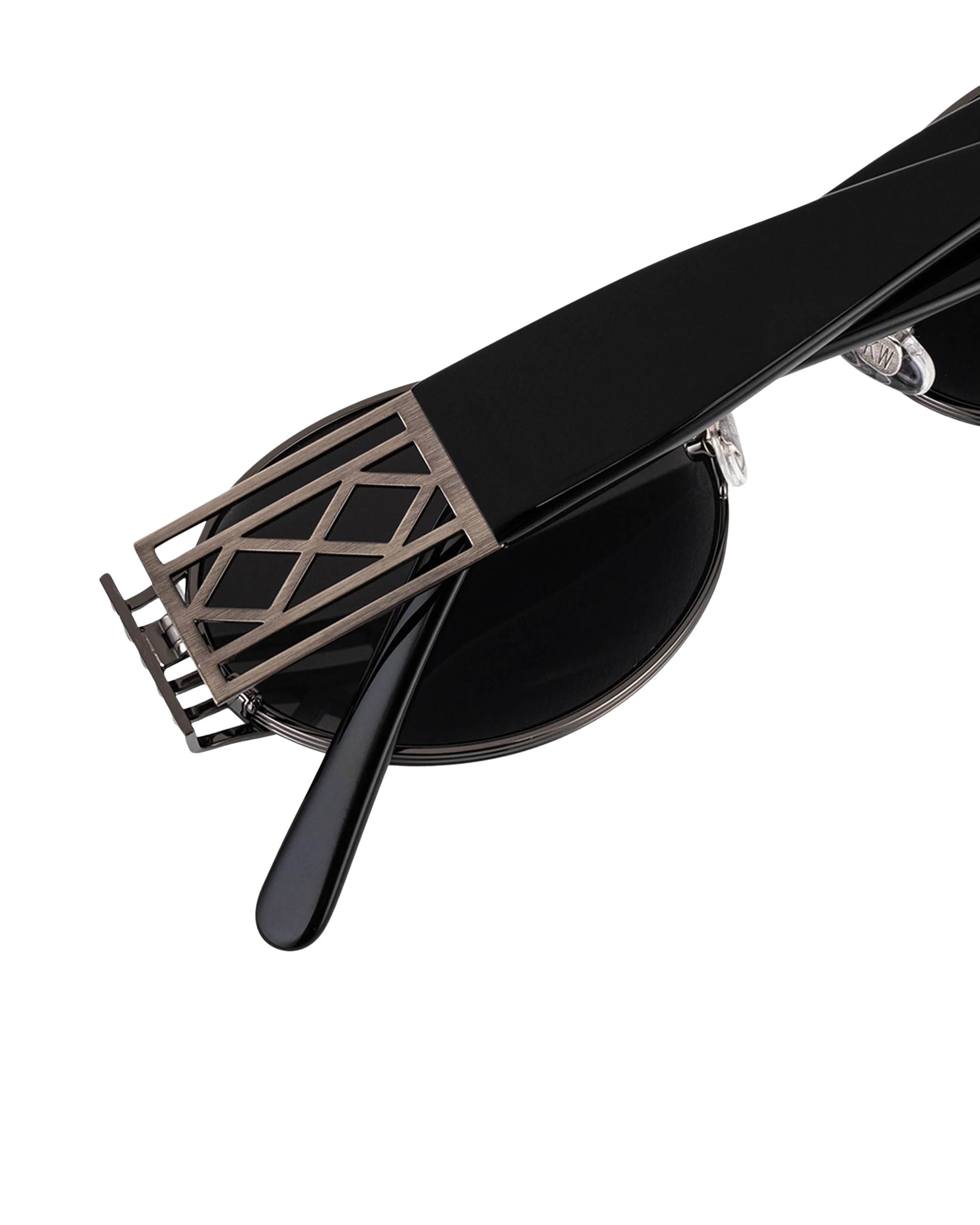 Pam - Black on Silver Sunglasses - Image 5