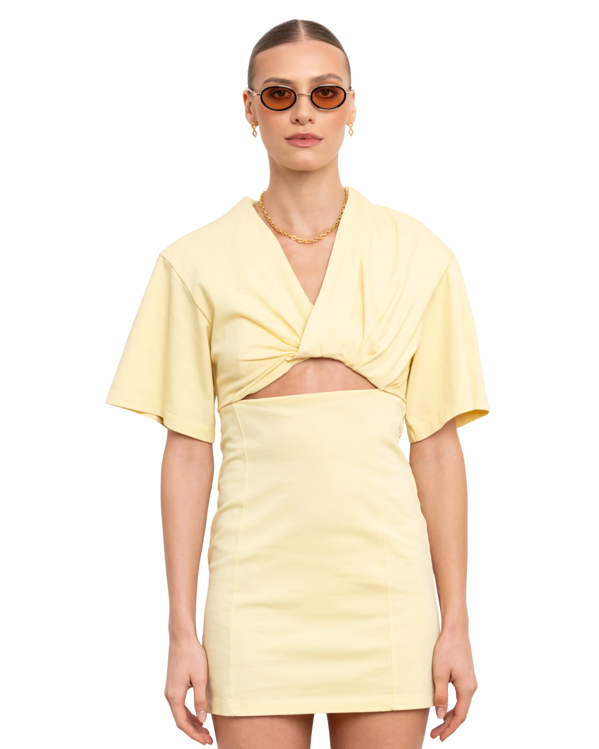 Rea - Orange on Black Sunglasses - Image 2