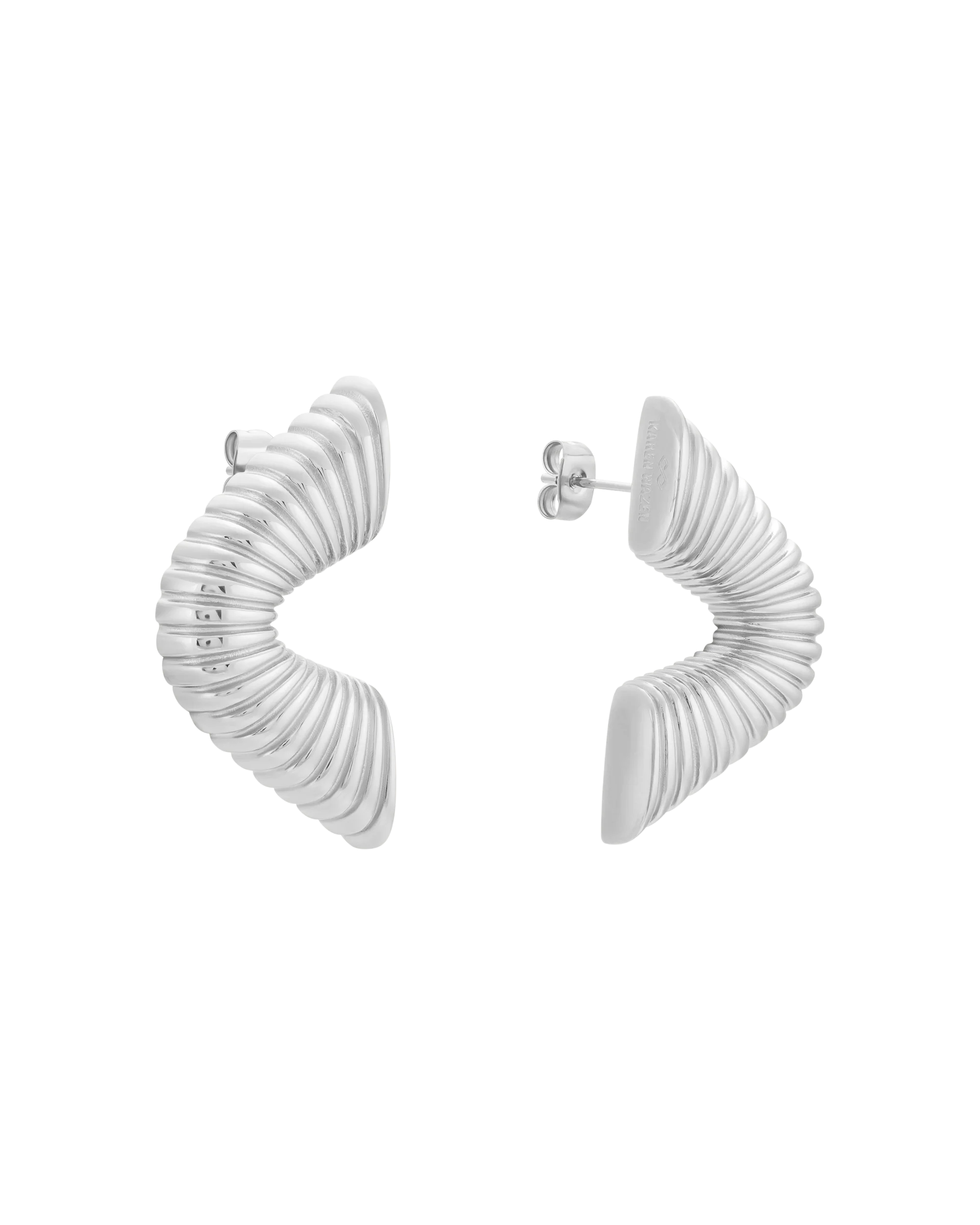 Ripple Earrings - Silver