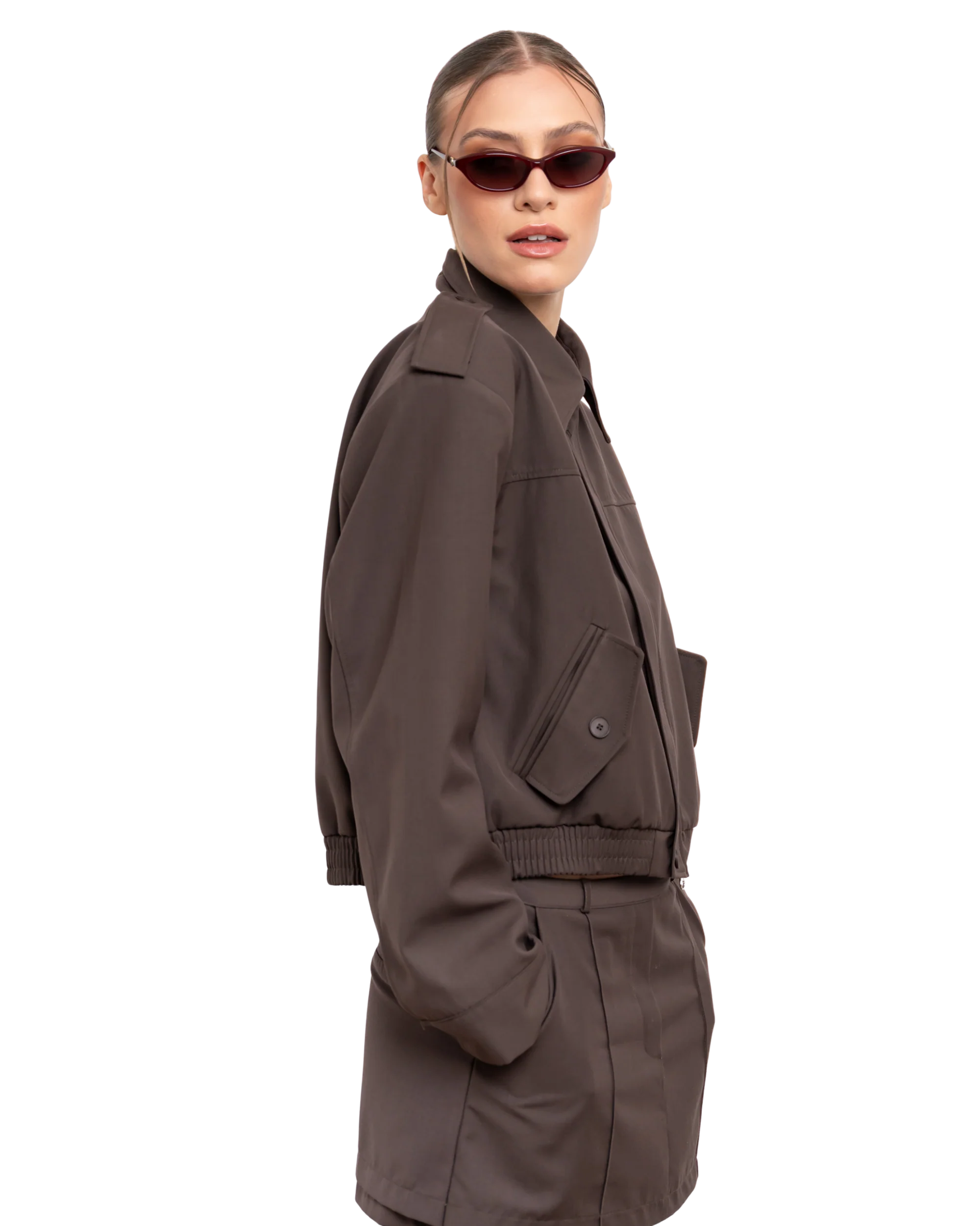 Serene - Burgundy Sunglasses - Image 2