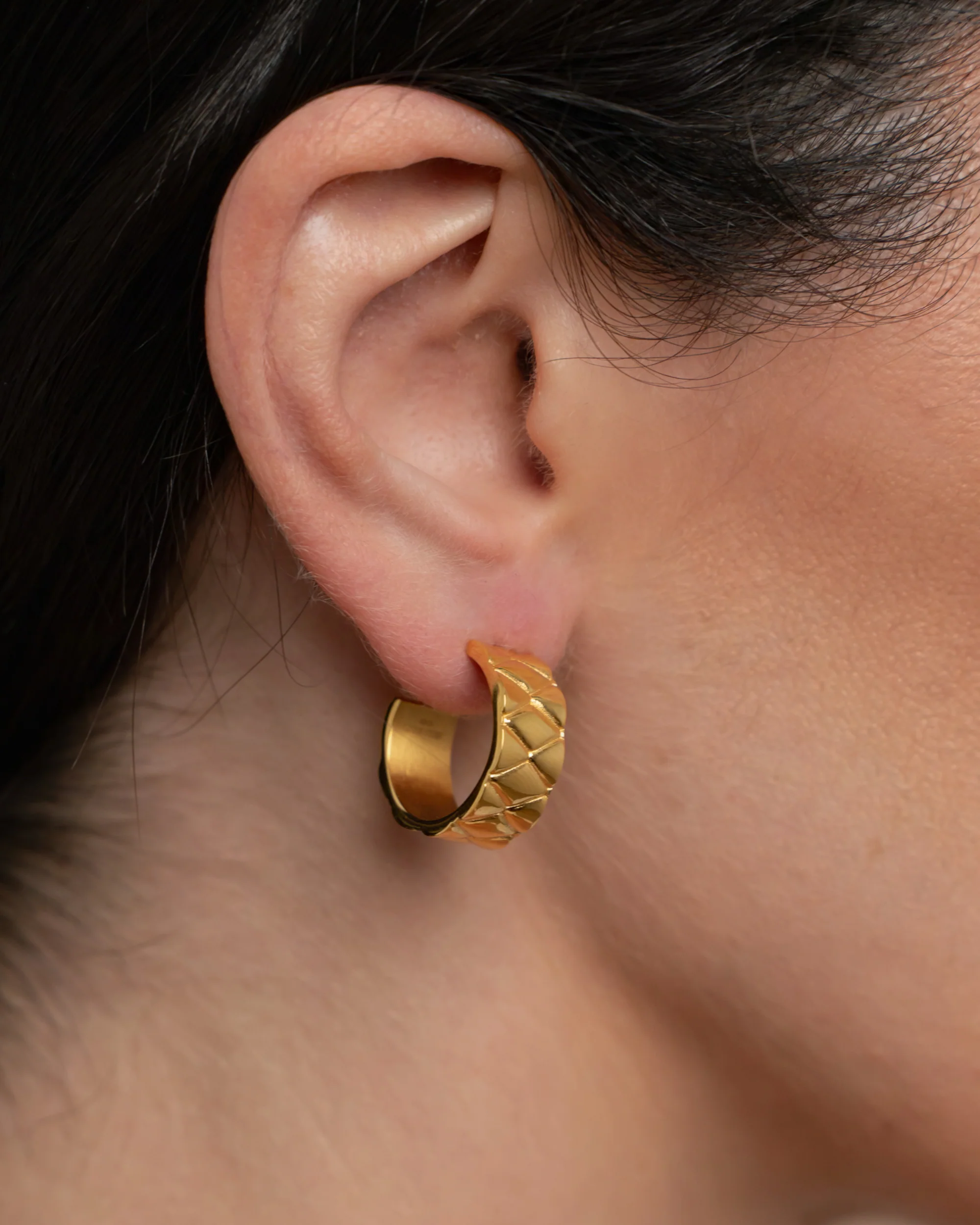 Signature Loop Earrings - Gold - Image 4