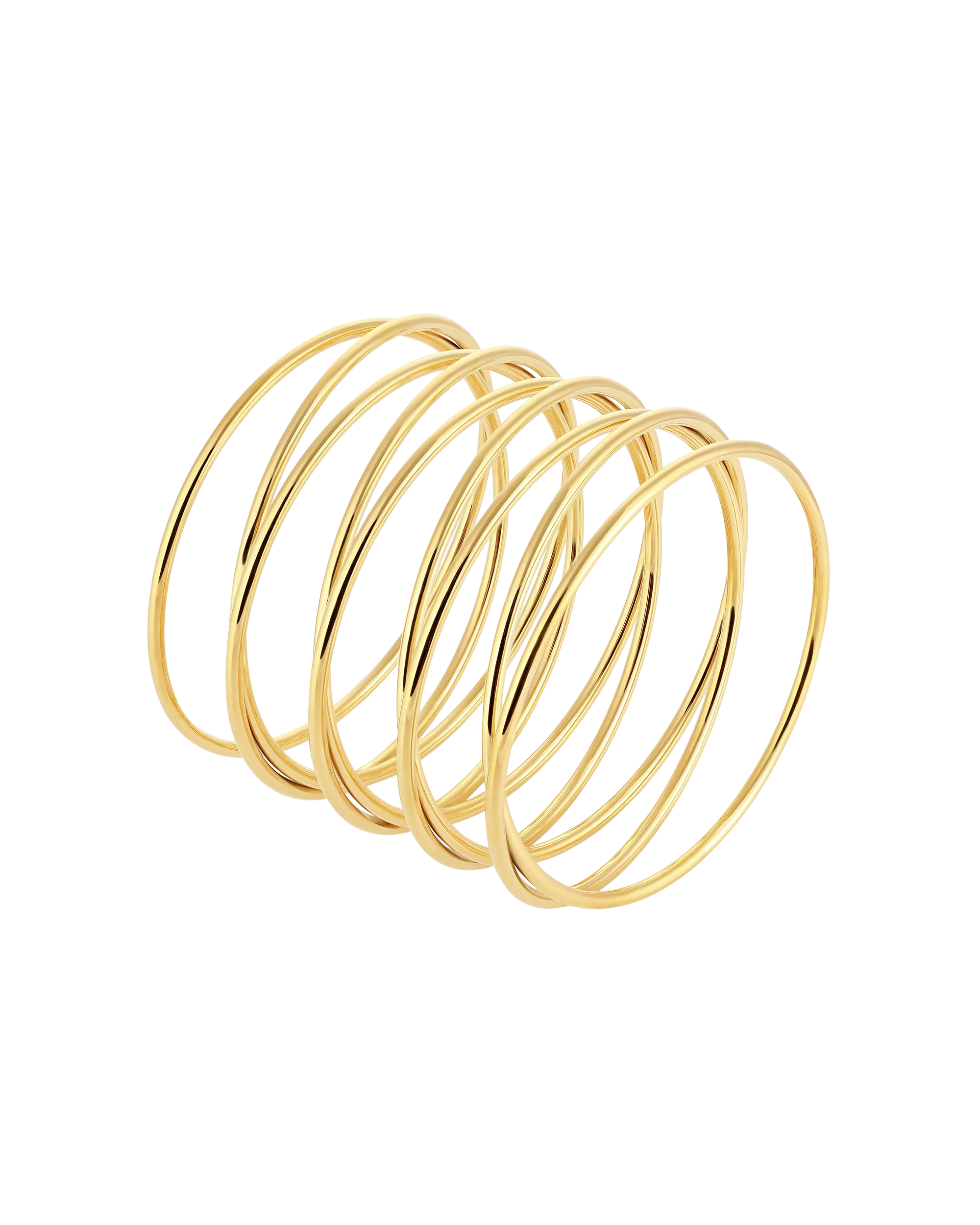 Spiral Bangle - Gold - Image 3
