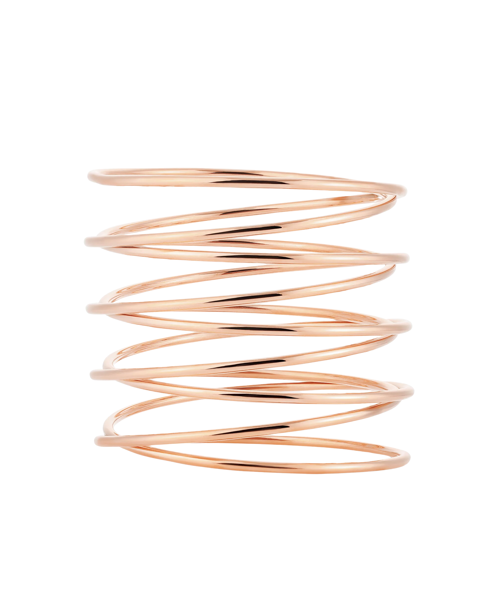 Spiral Bangle - Rose Gold