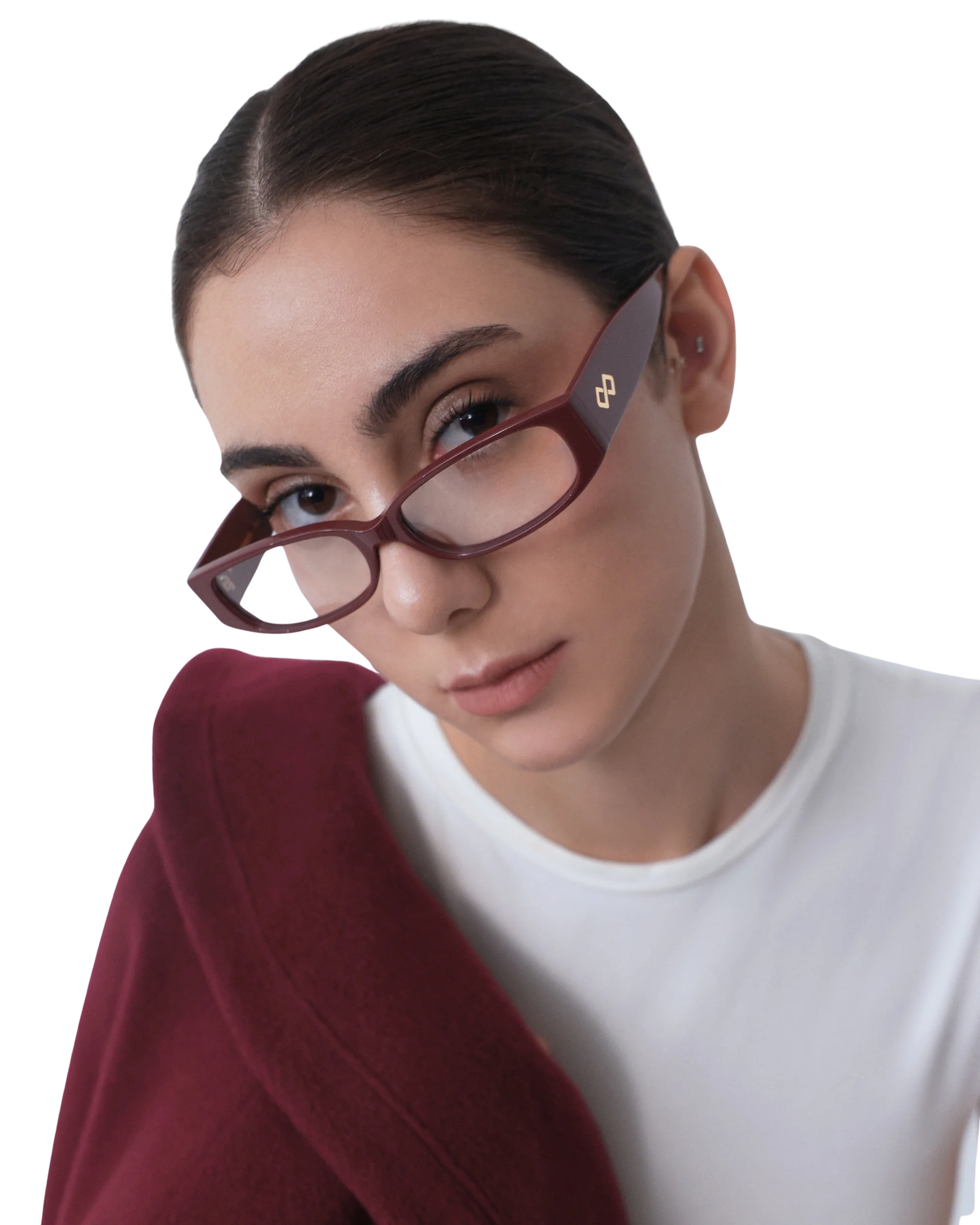 Tala - Burgundy Eyeglasses - Image 2