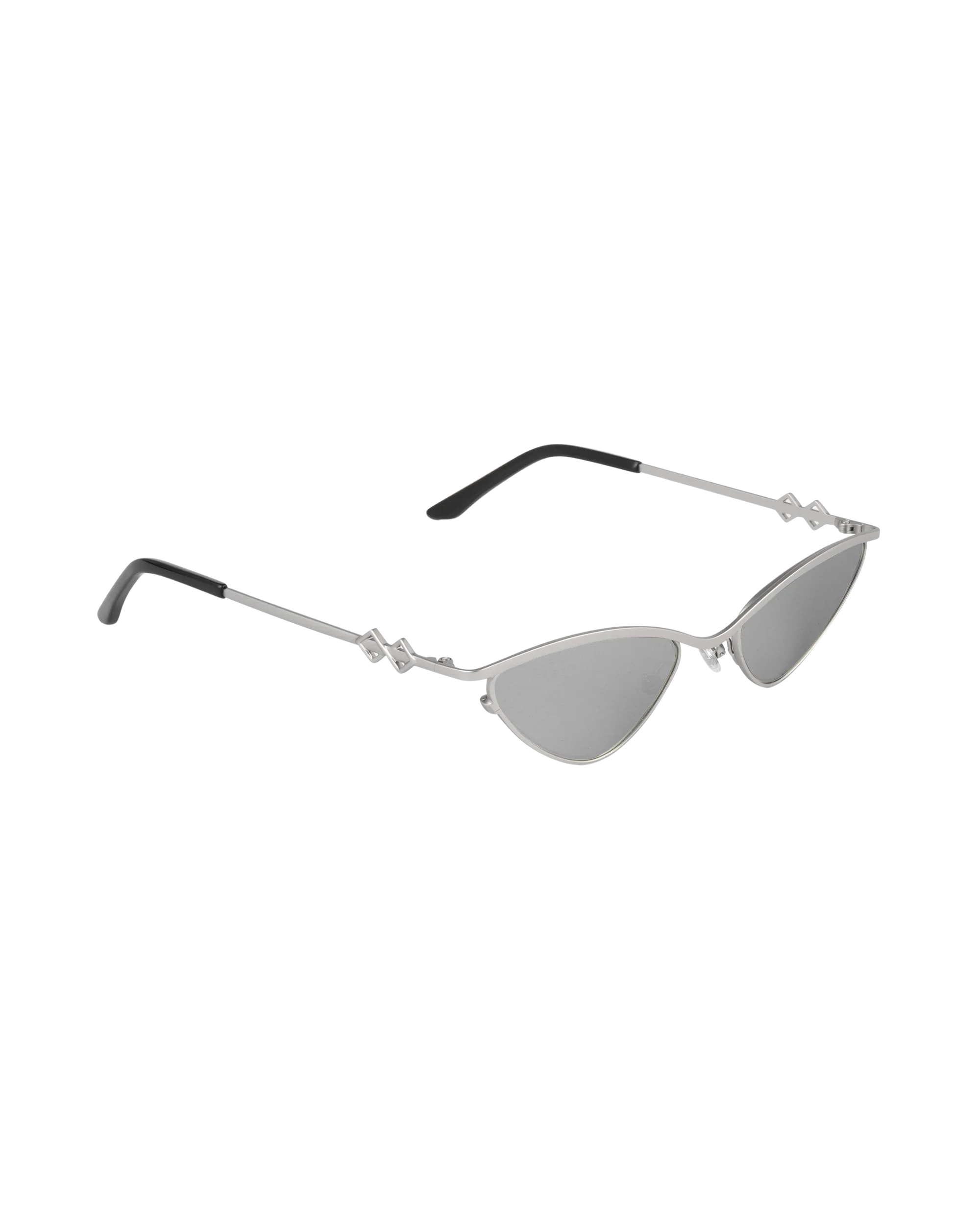 Zoe - Matte Silver Sunglasses - Image 3