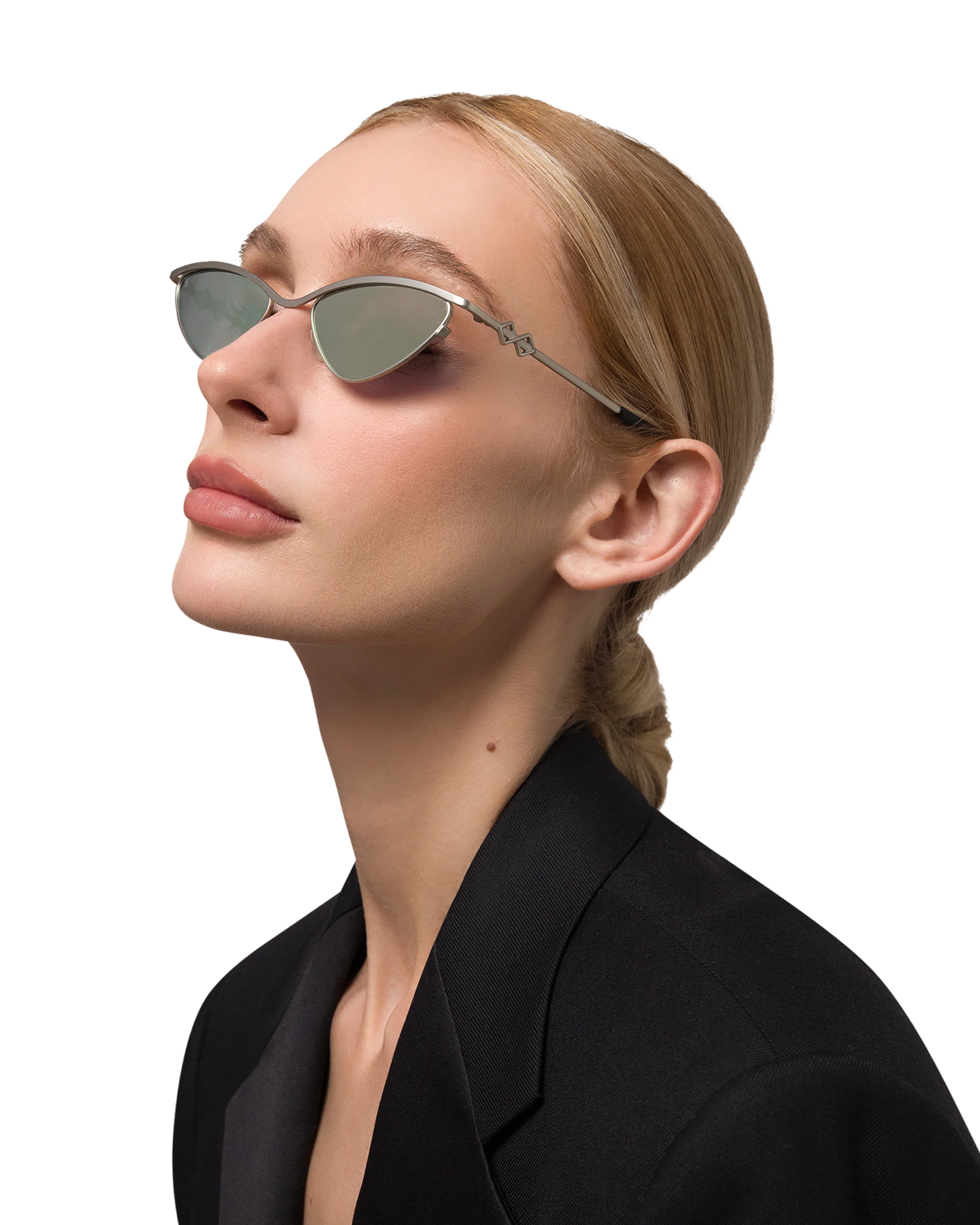 Zoe - Matte Silver Sunglasses - Image 4